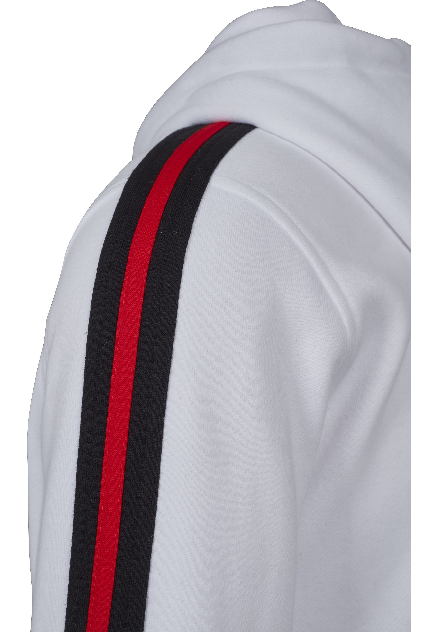 URBAN CLASSICS Kapuzenpullover »Urban Classics Herren Stripe Shoulder Hoody« 1 Stk.