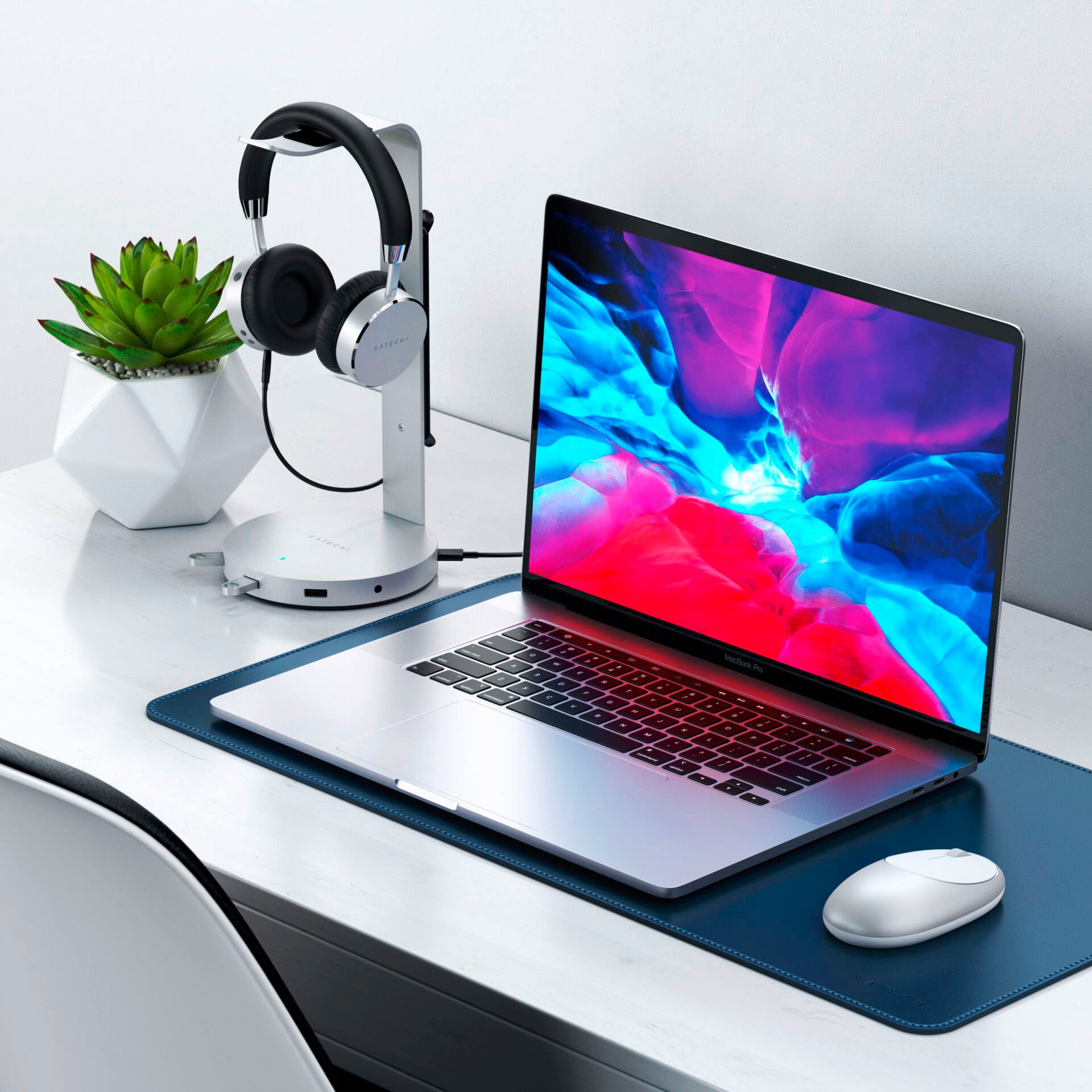 Satechi Headset-Halterung »Aluminum Headphone Stand Hub«
