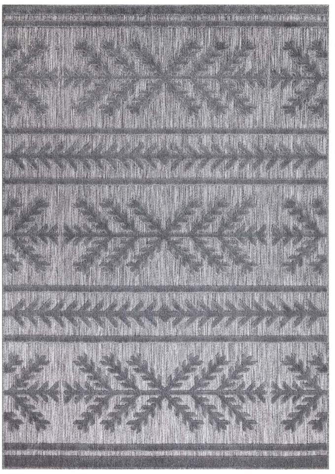 Carpet City Teppich »In-& Outdoorteppich Santorini 411, 3D-Effekt, Boho-Optik«, rechteckig, 5 mm Höhe, Wetterfest & UV-beständig für Terrasse, Balkon, Küche, Flur
