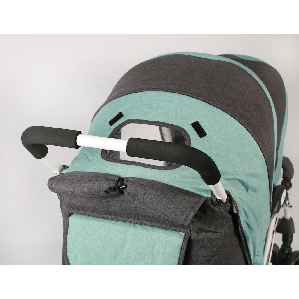 CHIC4BABY Geschwisterwagen »Duo, melange mint«