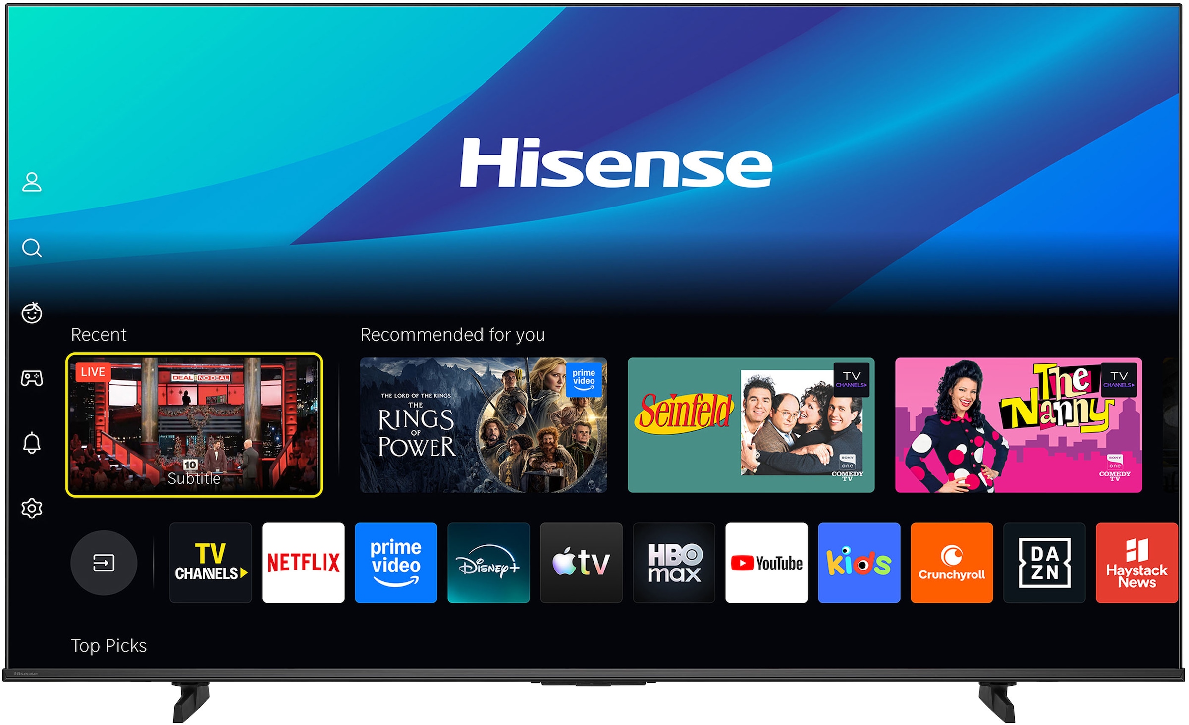 Hisense QLED-Fernseher »43E7S« 108 cm/43 ″ Smart-TV