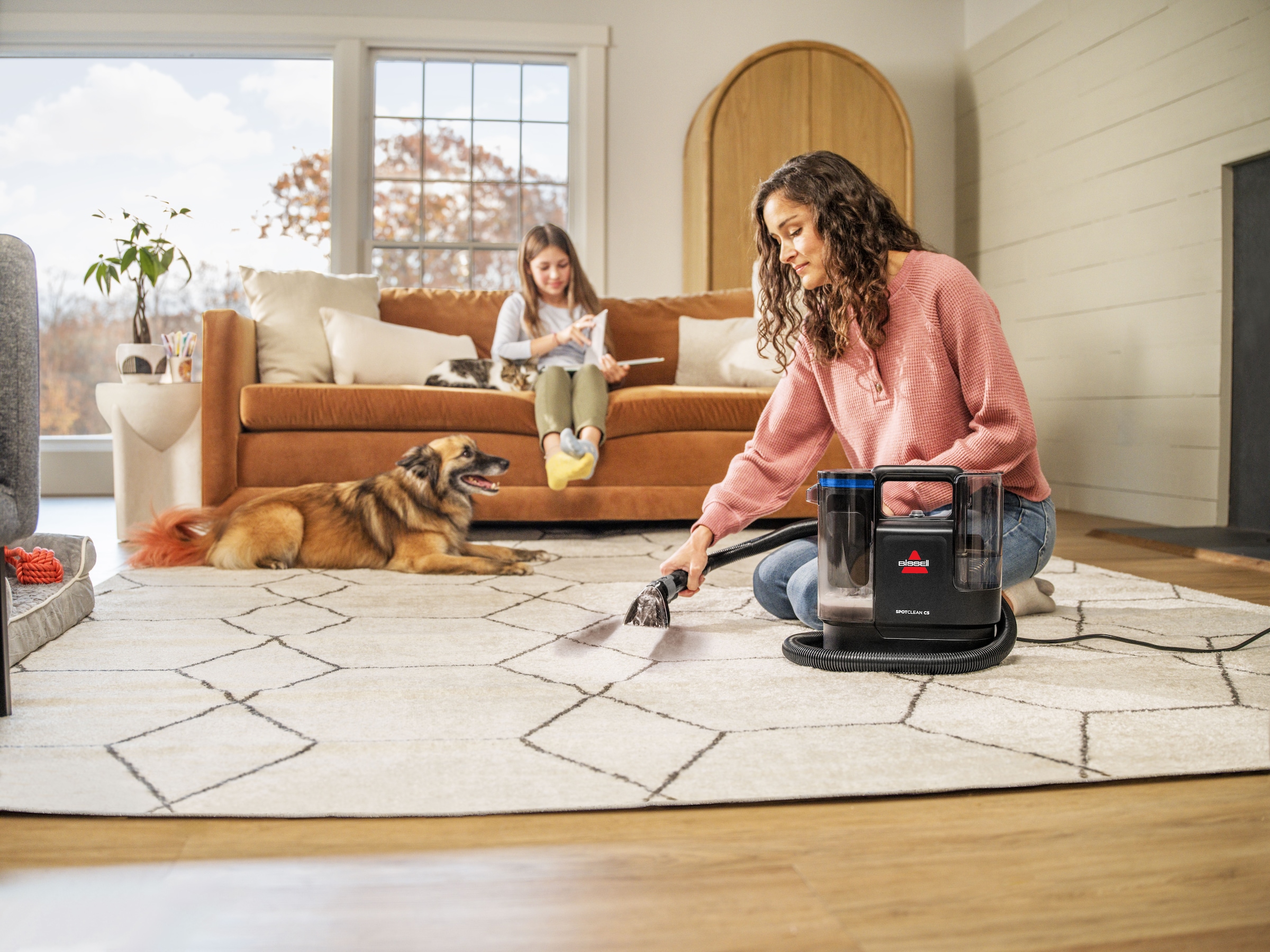 Bissell Wasch-Sauger »3928N, SpotClean C5 Select, leistungsstark, klein, Dual-Tank«, >15kPa, Selbstreingung, reinigt Flecken auf Teppich, Polster, Autositz