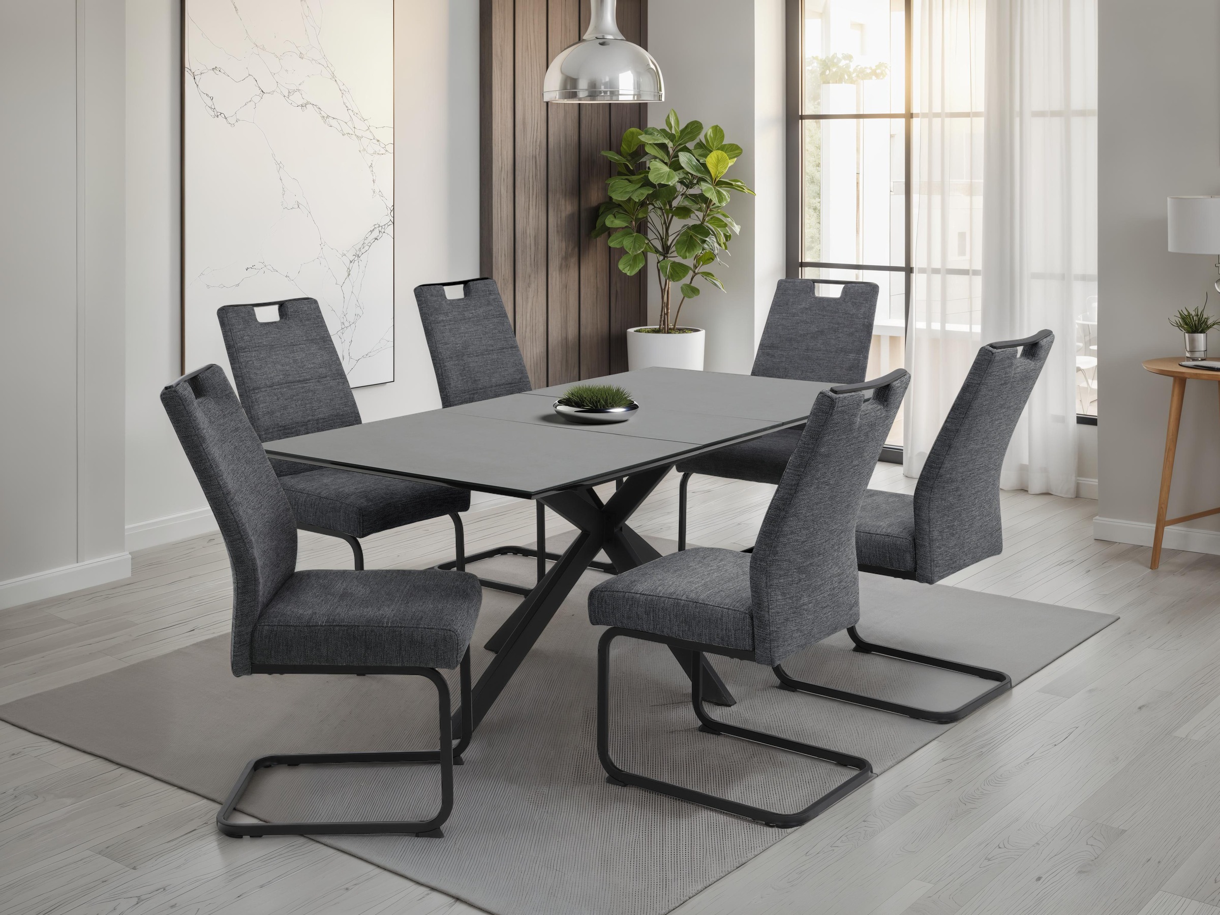 HELA Freischwinger »KERTIN« (Set) 4 Stk.XL Sitzbreite, Griff, Federkorb, 14 günstig online kaufen