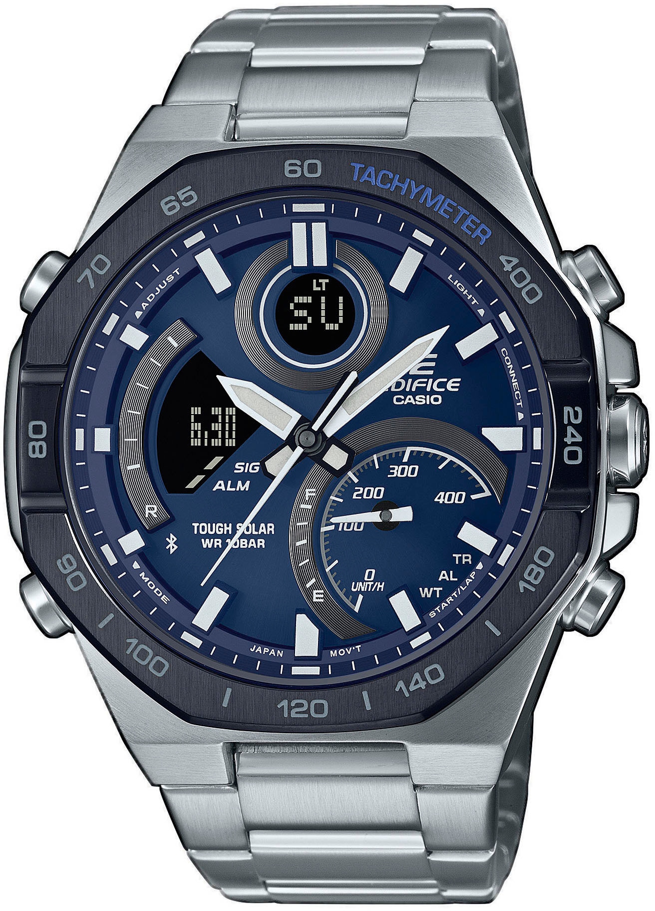 Smartwatch ( ) silberfarben-blau