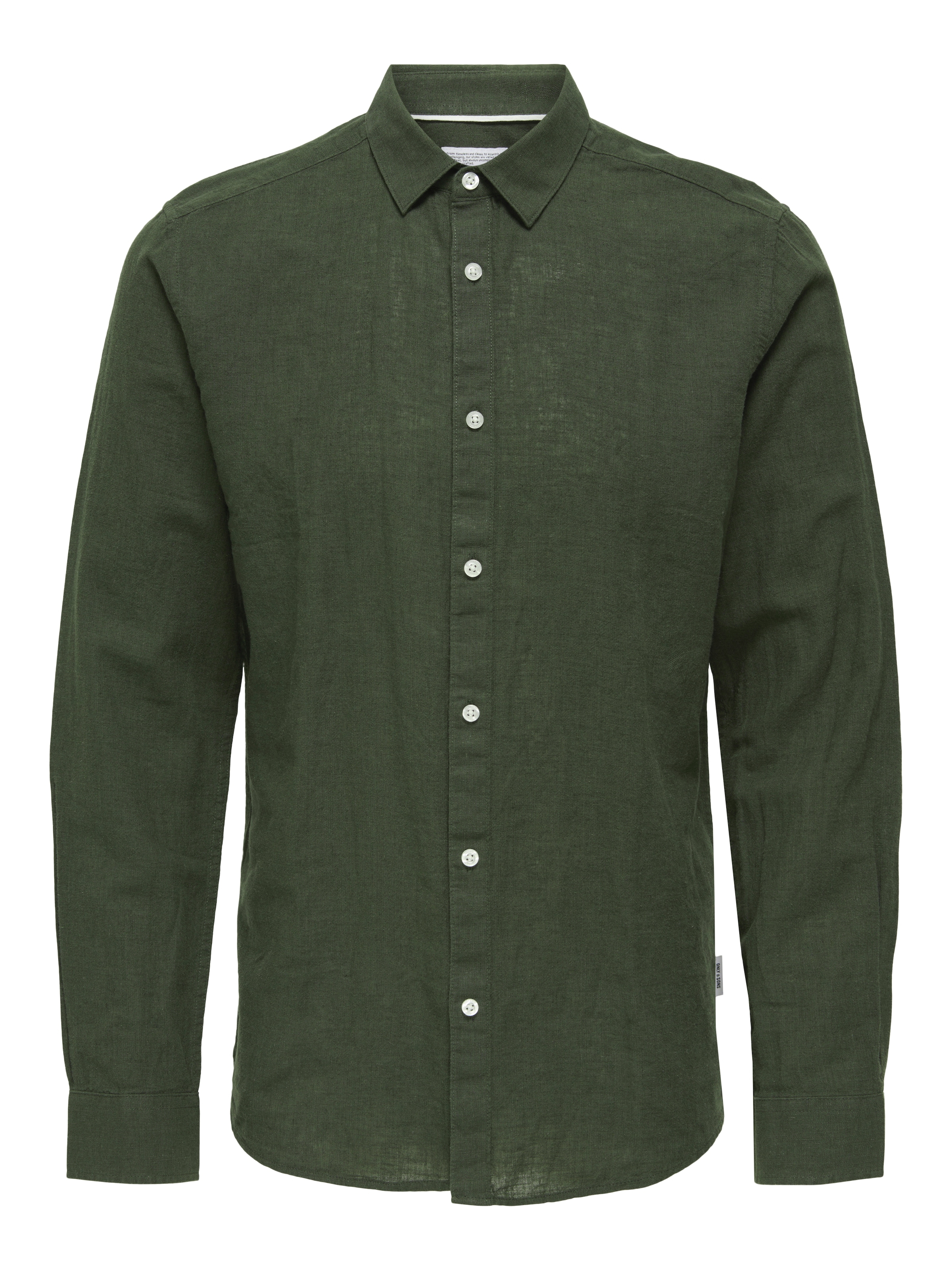 ONLY & SONS Langarmhemd »ONSCAIDEN LS SOLID LINEN SHIRT NOOS«