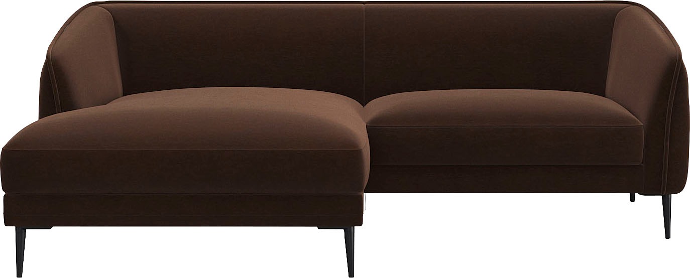 FLEXLUX Ecksofa »Belle Designsofa, bequem durch Kaltschaum im Sitz«, Skandi günstig online kaufen