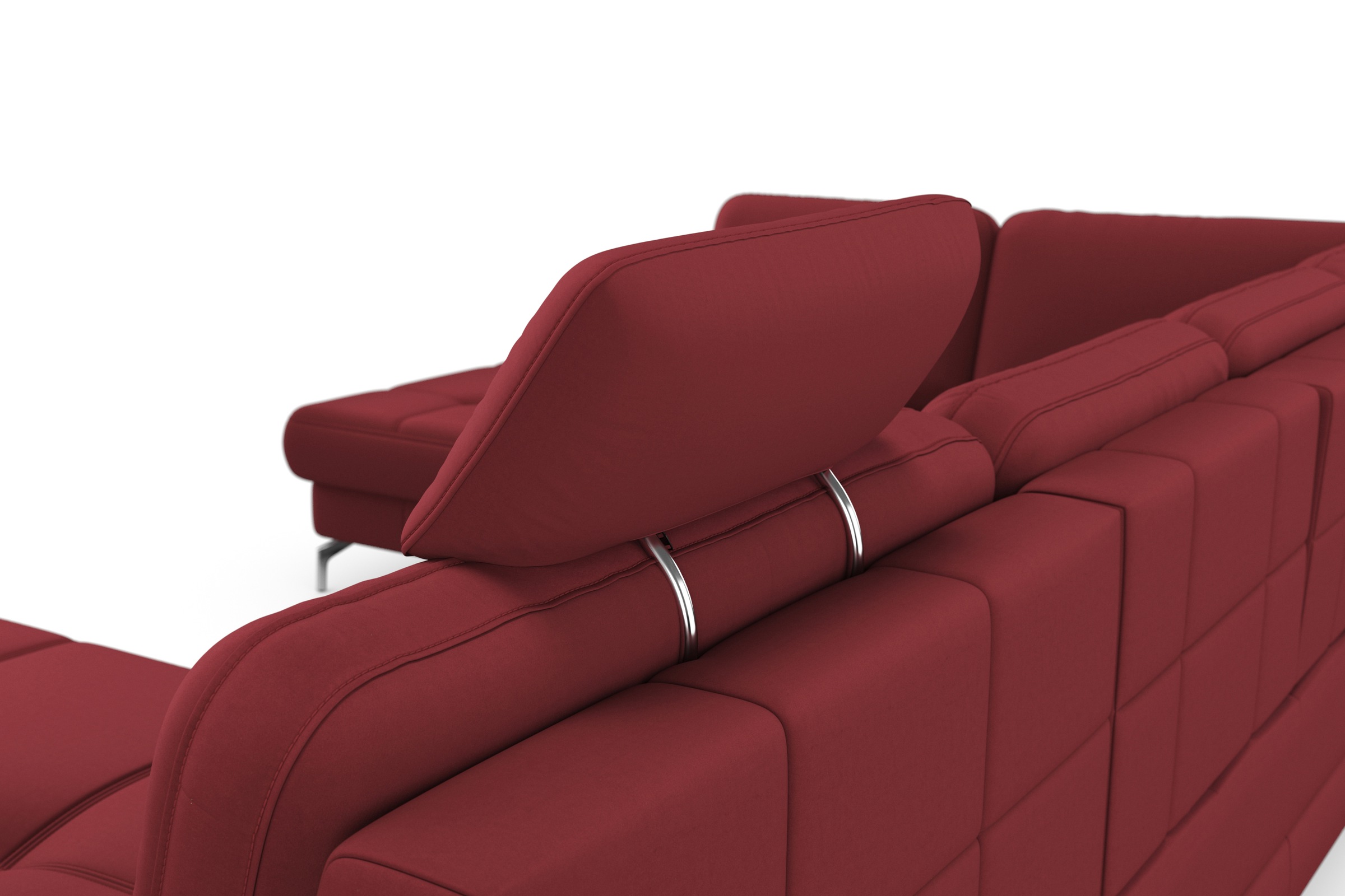 sit&more Wohnlandschaft »Bendigo U-Form« inklusive Sitztiefenverstellung, Bodenfreiheit 12 cm, in 2 Fußfarben