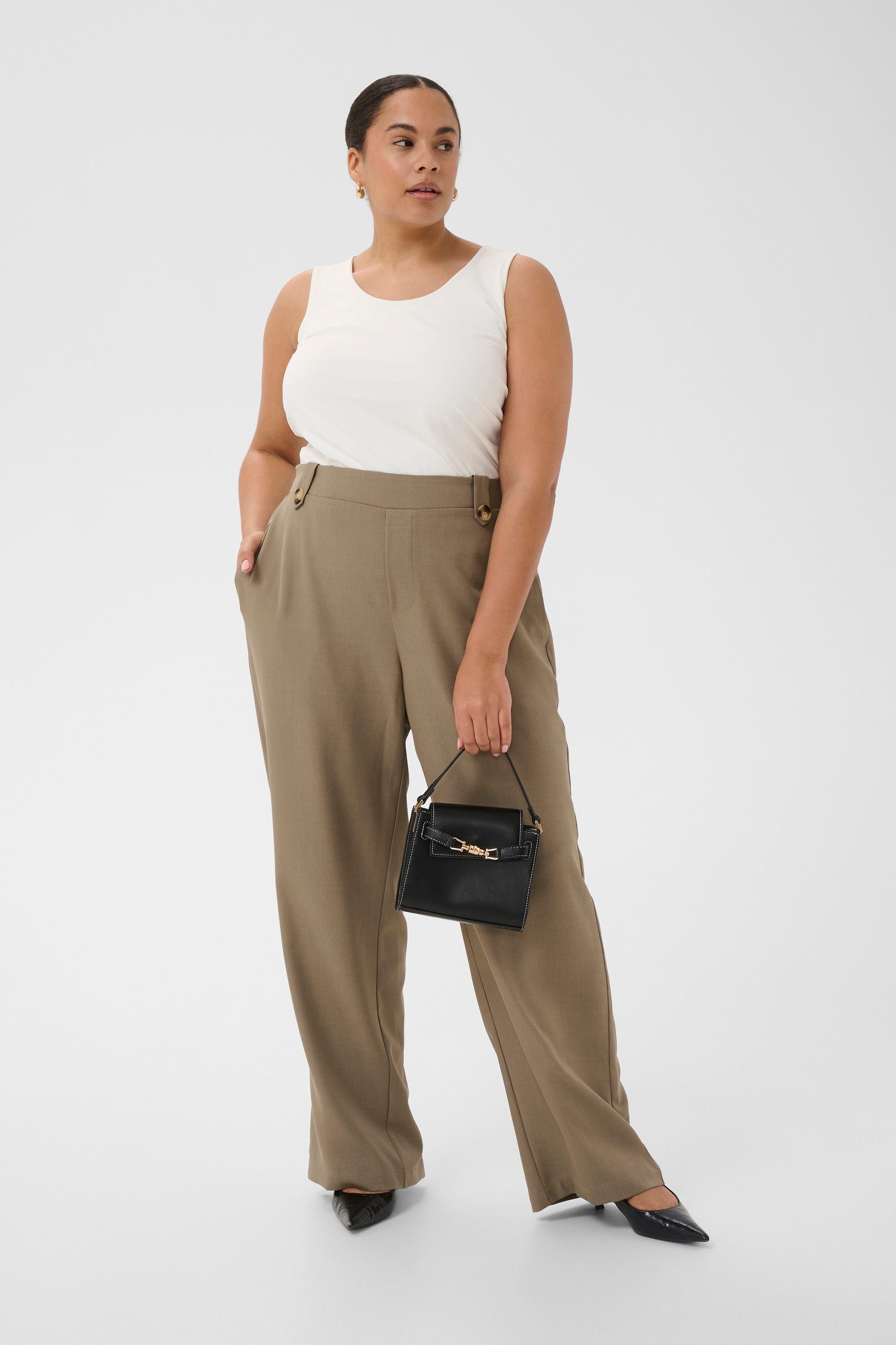 KAFFE Curve Stoffhose »Casual Hose KCvictoria«