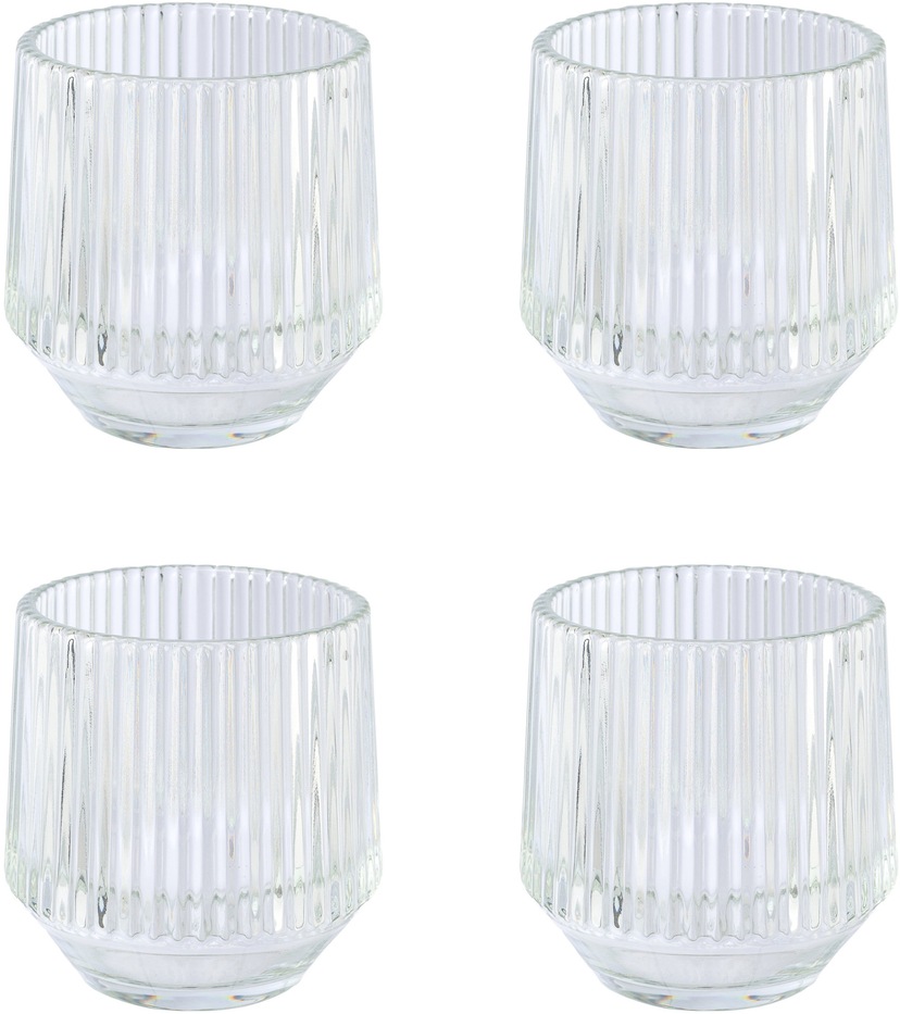 AM Design Kerzenständer im (1 mit Dekoobjekt Glas, »Kerzenhalter St.), Ausbuchtungen«, Online-Shop Stabkerzenhalter kunstvollen bestellen aus