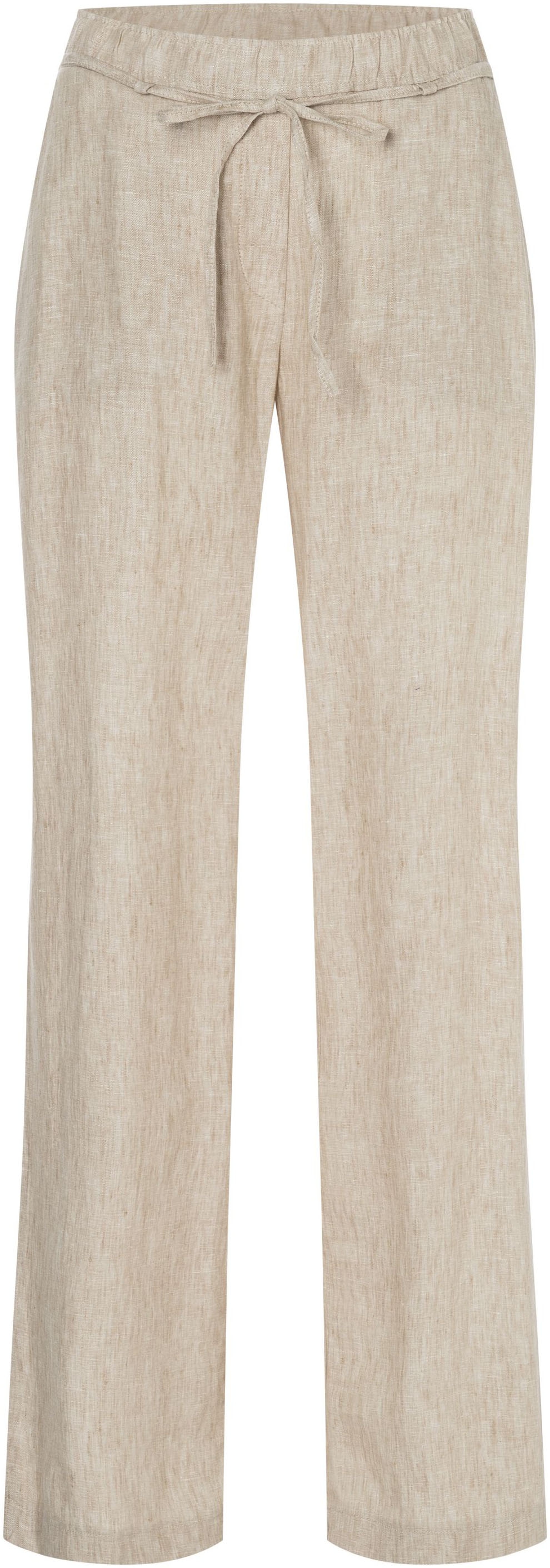 MAC Leinenhose »CHIARA BELT«, Wide Fit, mit geradem, weitem Bein