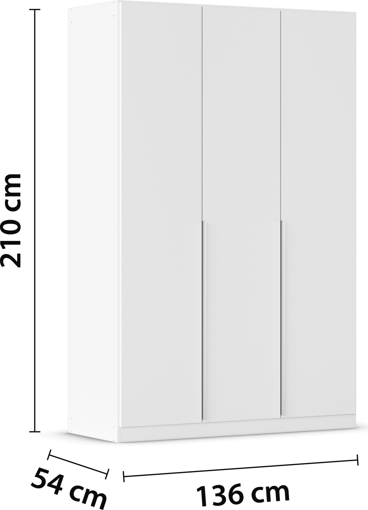 rauch Drehtürenschrank »Kleiderschrank Schrank Garderobe AGORDO TOPSELLER Schlafzimmer«, (in zwei Griff-Farben mit Dekor- oder Hochglanzfront), durchdachte Innenausstattung, in 6 Breiten und 2 Höhen MADE IN GERMANY