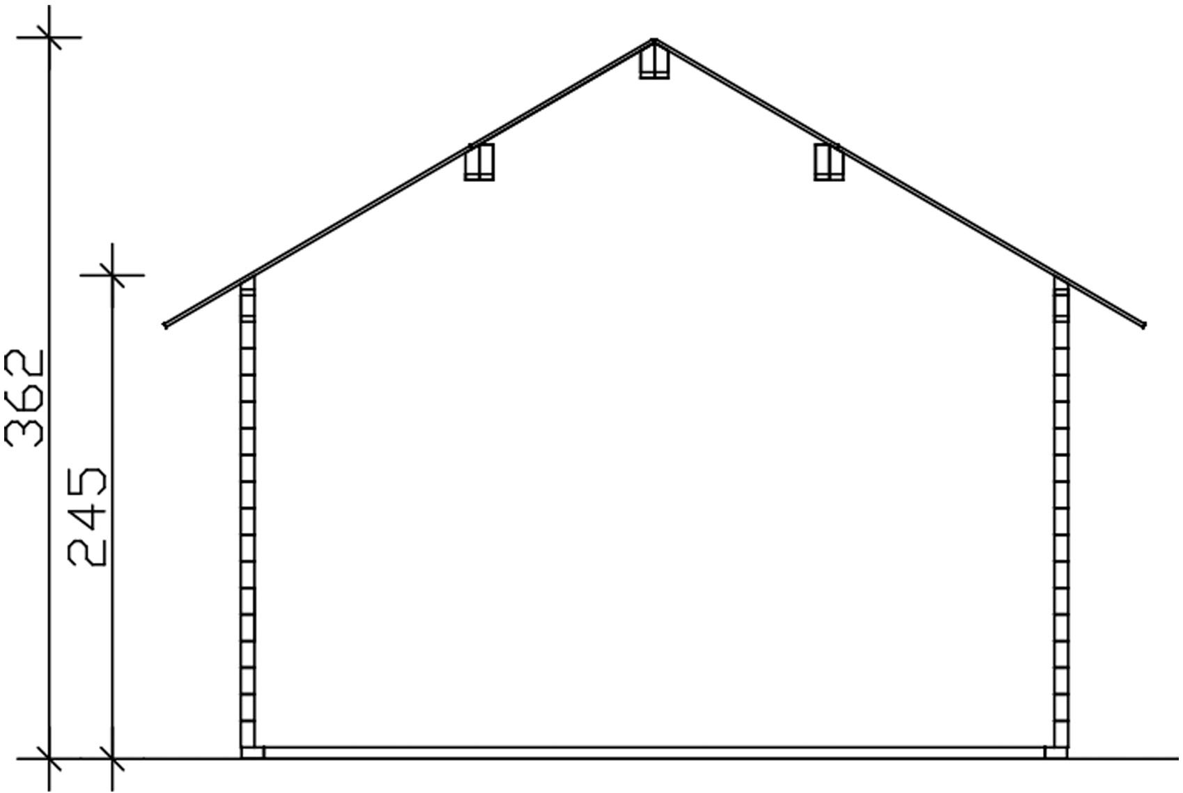 Skanholz Gartenhaus »Toronto 1«, mit 2. Schalung