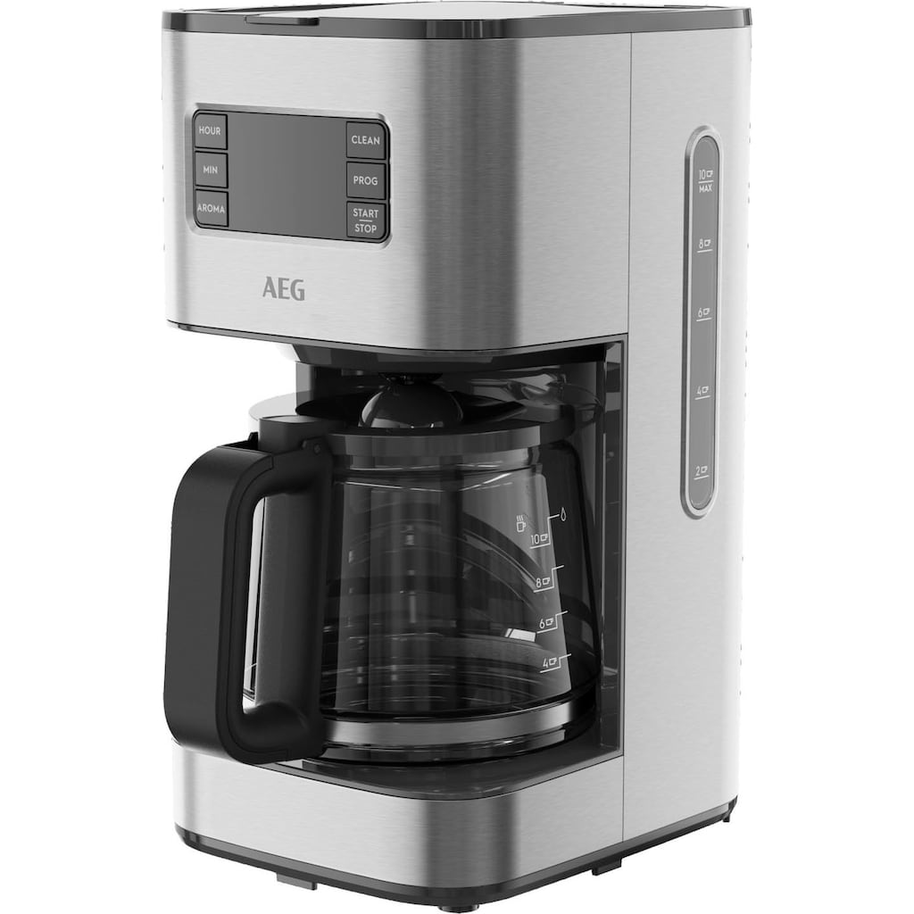 AEG Filterkaffeemaschine »Gourmet 6 CM5-1-6ST«, 1,25 l Kaffeekanne, Korbfilter, 1x4