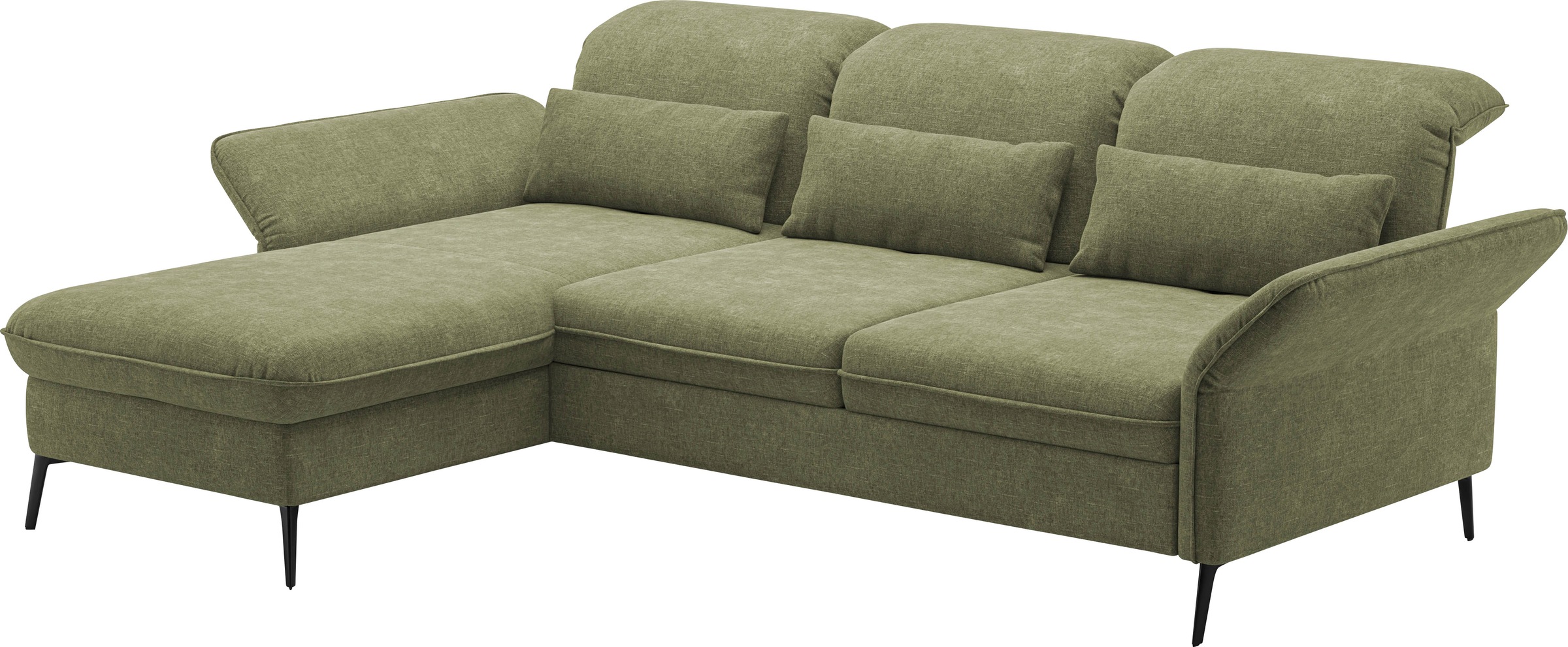 sit&more Ecksofa »Emely, inkl. Sitztiefenverstellung«, wahlweise mit Bettfunktion,Bettkasten,Kopf- & Armteilverstellung