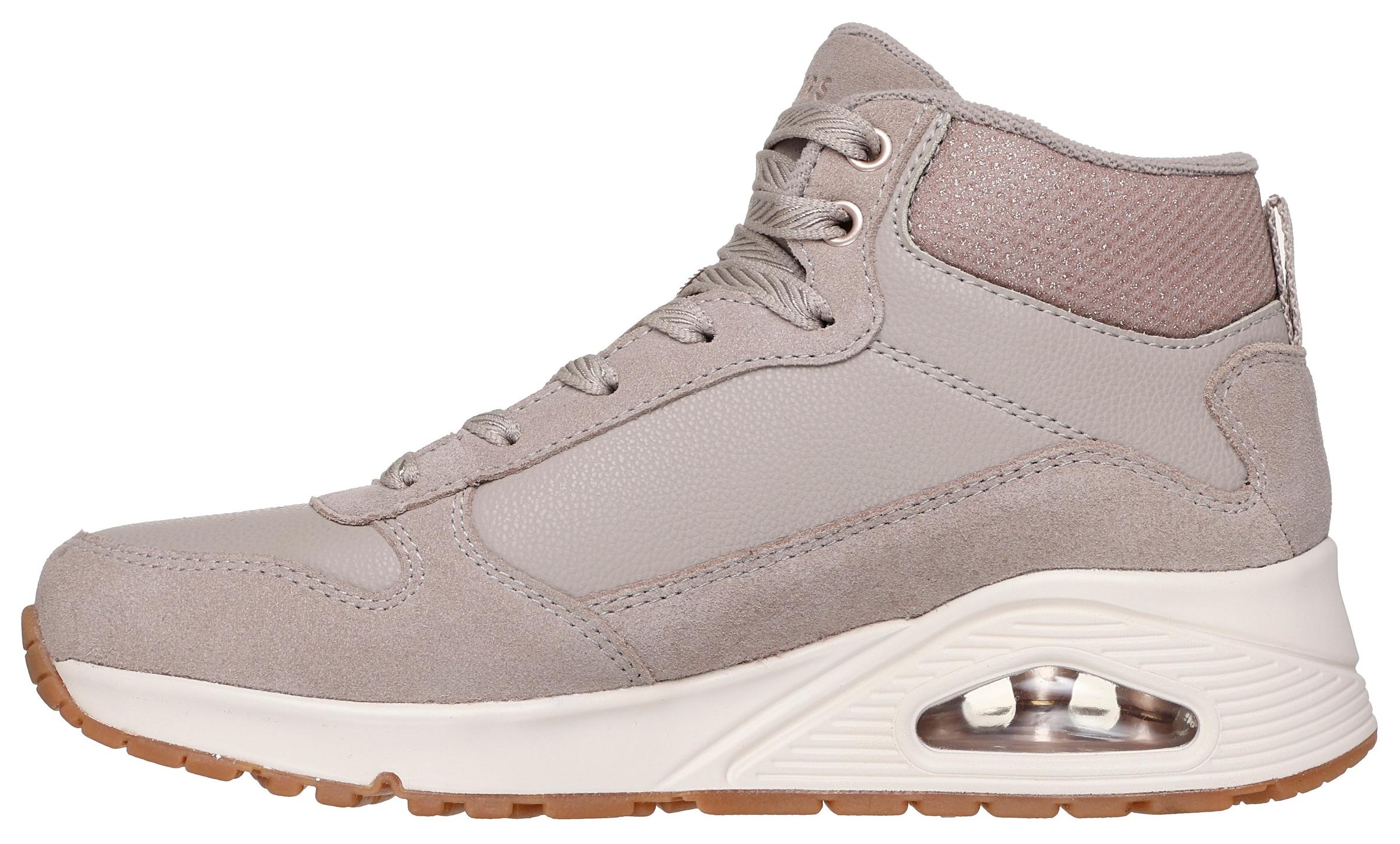 Skechers Keilsneaker »UNO-STACRE SHINE«, High Top Sneaker, Schnürboots mit Luftkammern Sohle