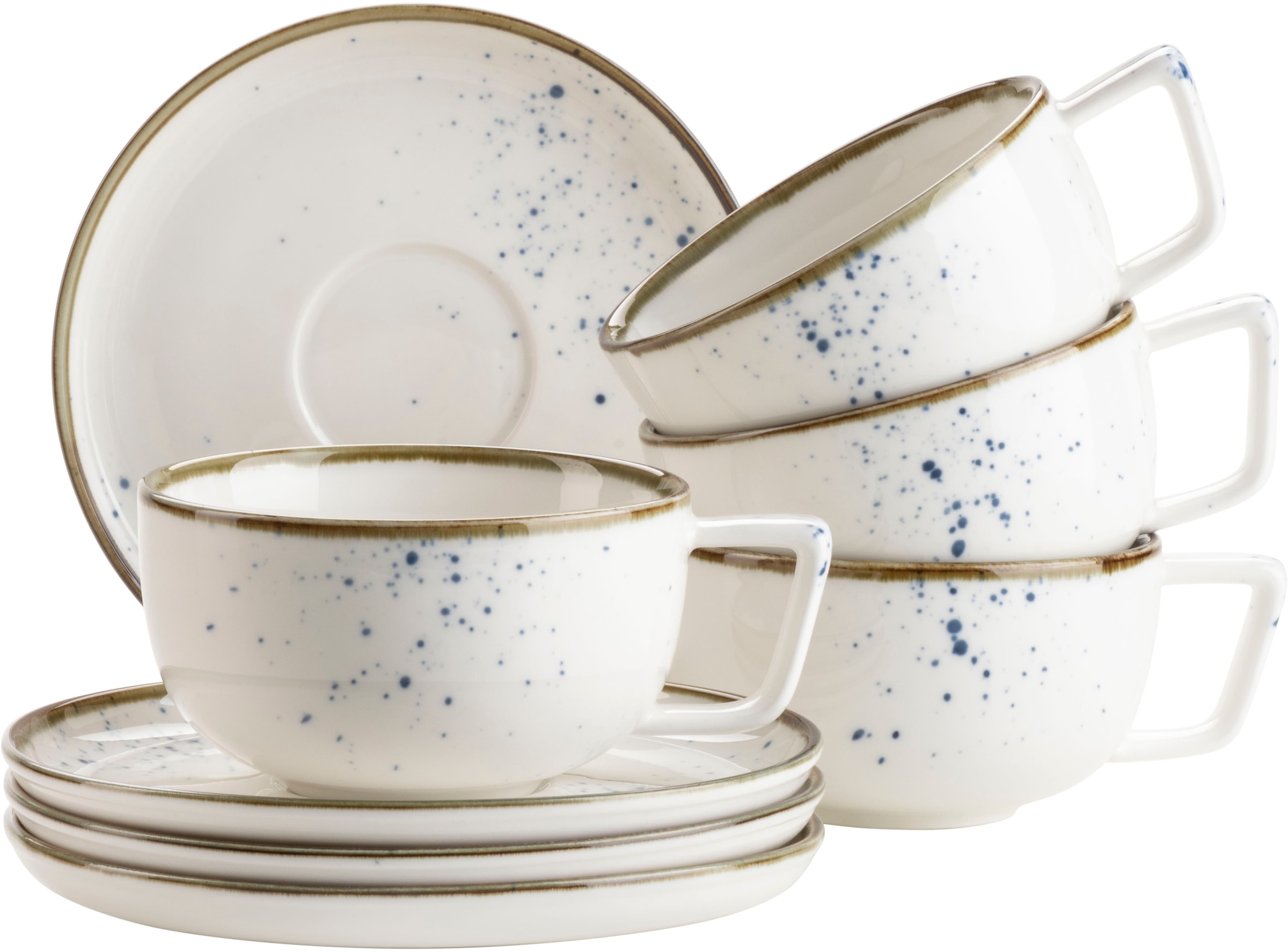 MÄSER Tasse »Kaffeetassen-Set Pinta, aus Porzellan« 8er Set, bestehend aus günstig online kaufen