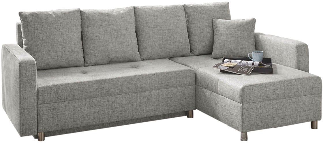 Jockenhöfer Gruppe Ecksofa »Kappeln L-Form«, inklusive Bettfunktion, Bettkasten, Ottomane links oder rechts