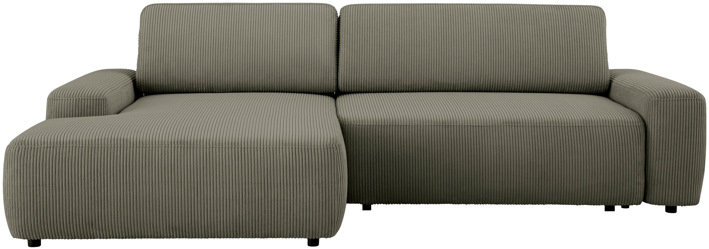 INOSIGN Ecksofa »TORGE (264cm), Schlafsofa in Cord, Samtvelours o Struktur günstig online kaufen