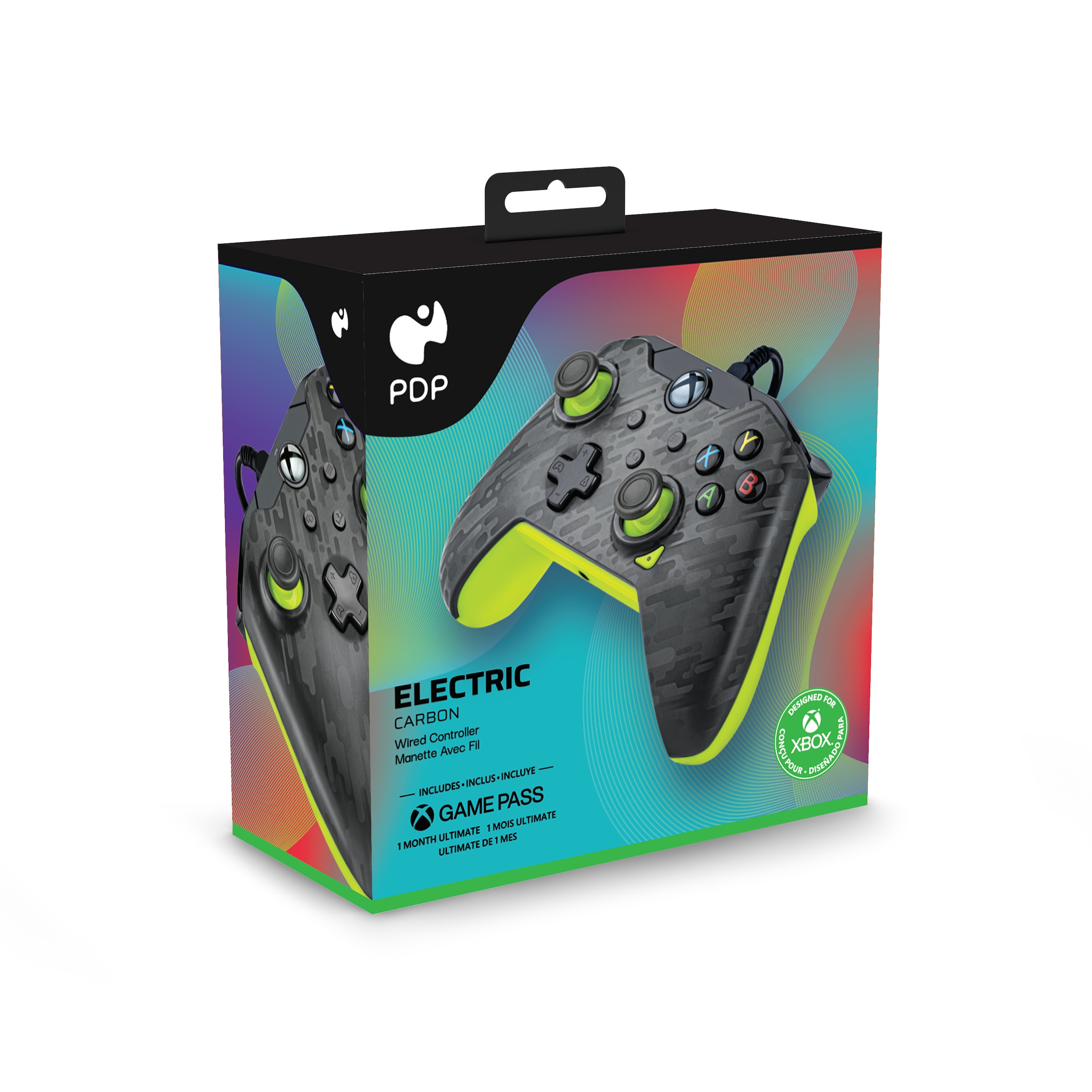 PDP - Performance Designed Products Gamepad »kabelgebunden Electric Carbon XBOX Series X«