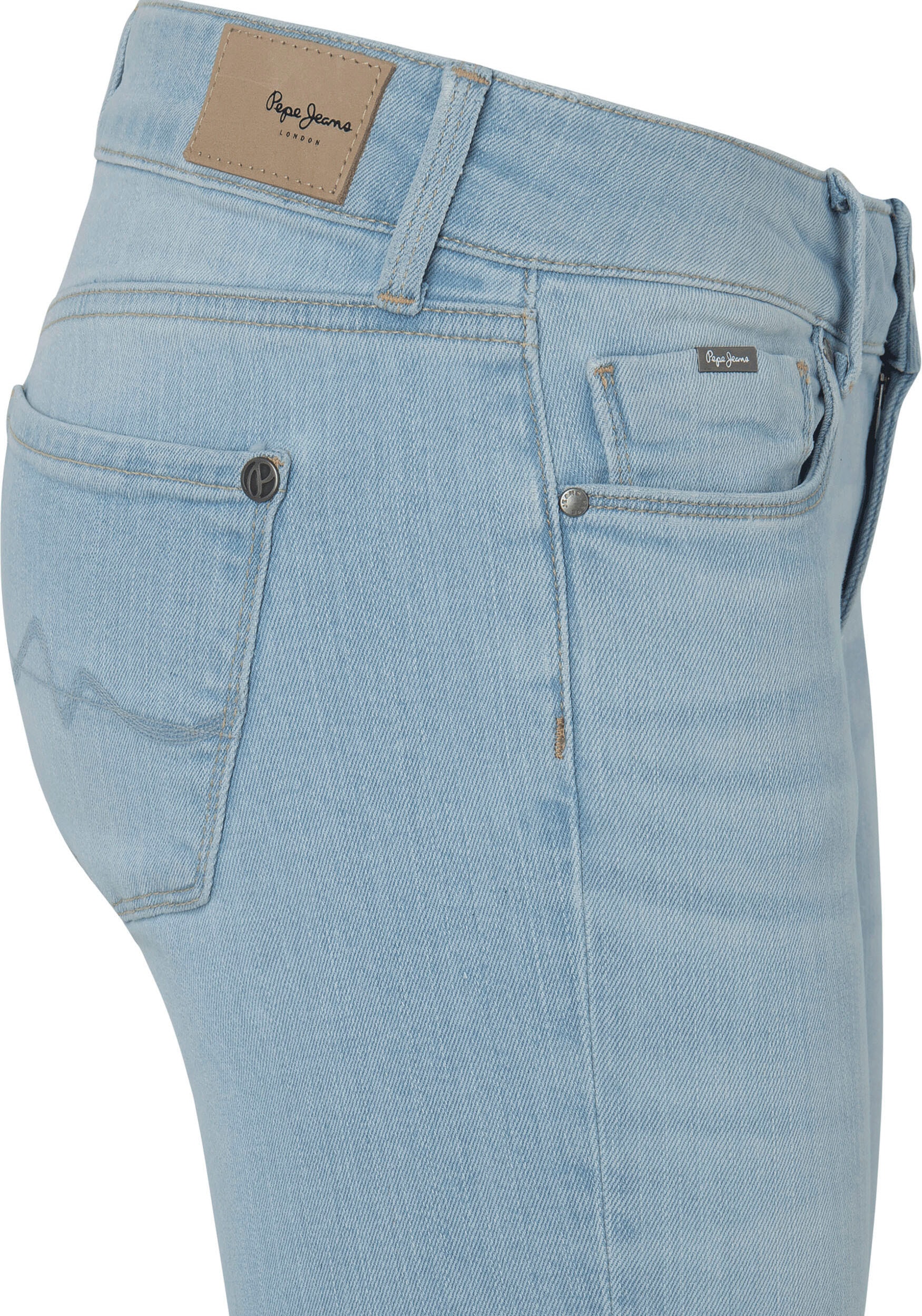 Pepe Jeans Skinny-fit-Jeans »SOHO«, mit kaufen Bund 1-Knopf 5-Pocket-Stil bequem im und Stretch-Anteil
