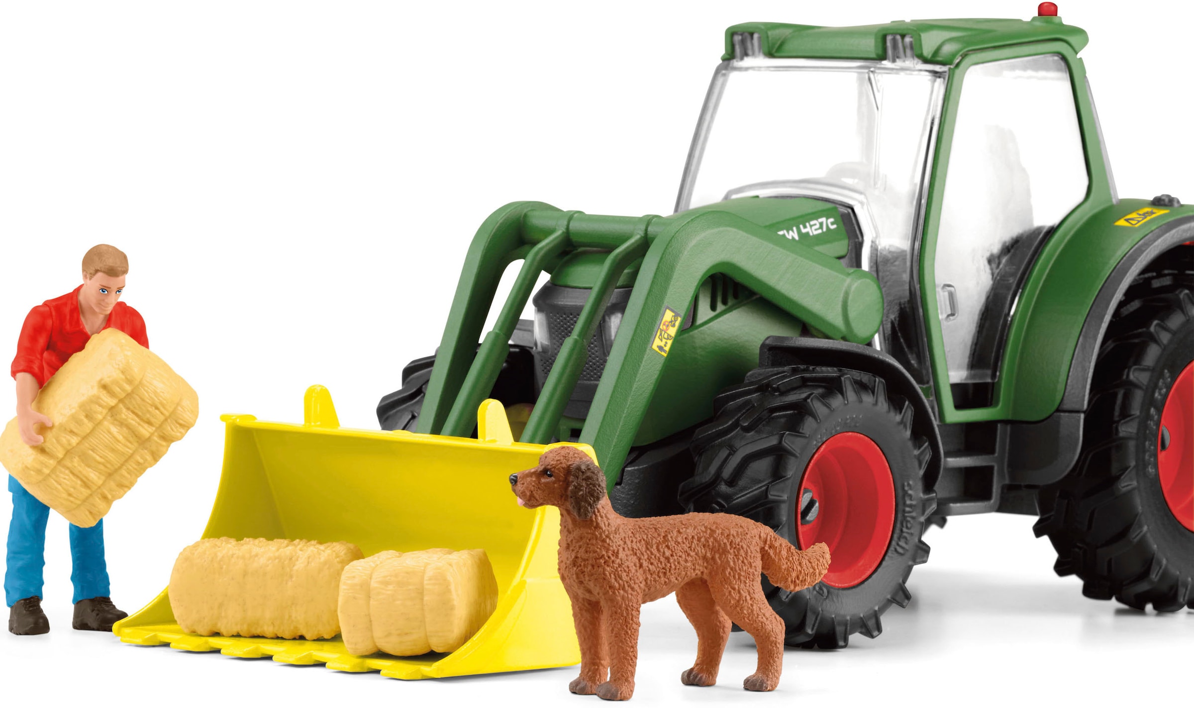 Schleich® Spielwelt »FARM WORLD, Traktor mit Anhänger (42608)«