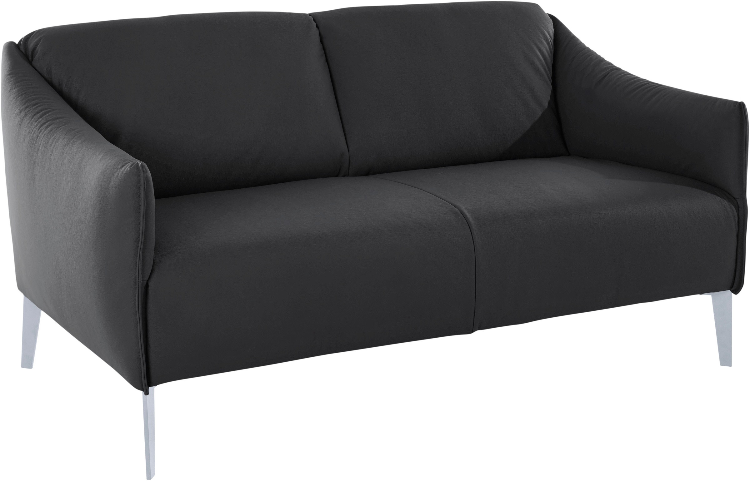 W.SCHILLIG 2-Sitzer »sally«, mit Metall-Winkelfüßen in Silber matt, Breite 154 cm