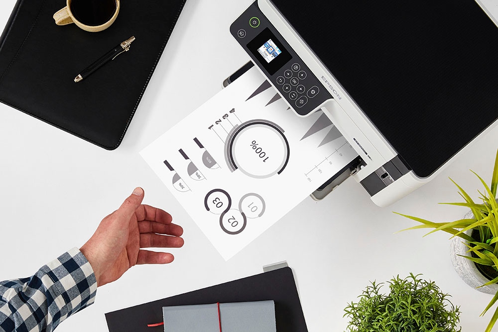 Epson Tintenstrahldrucker »EcoTank ET-M2120« DIN-A4-Schwarzweiß-Multifunktions-Tintentankdrucker