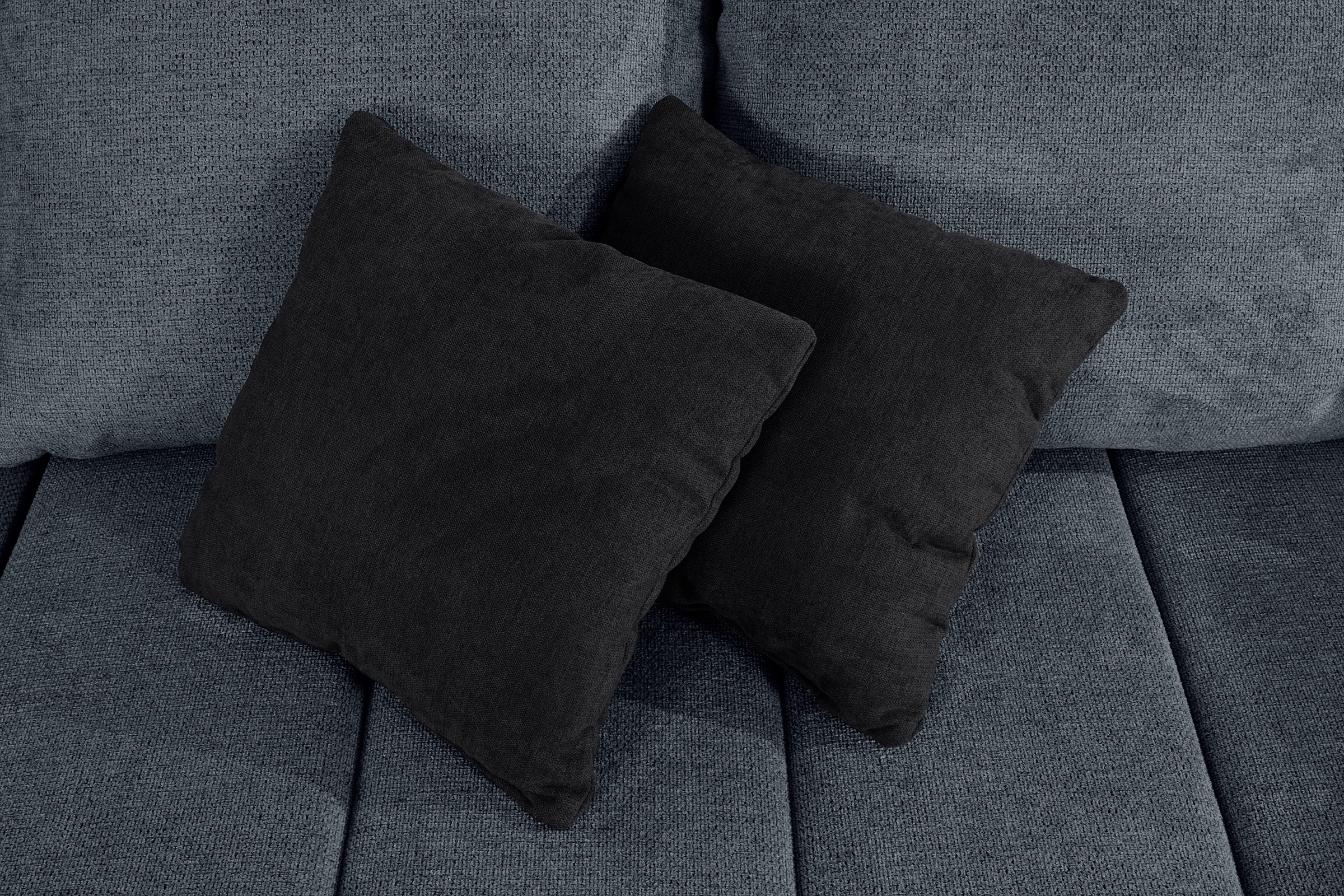 INOSIGN Ecksofa »Imola, elegant und modern, aktuelle Steppung im Sitz, bequem, L-Form«, frei im Raum stellbar, wahlweise mit Bettfunktion und Bettkasten