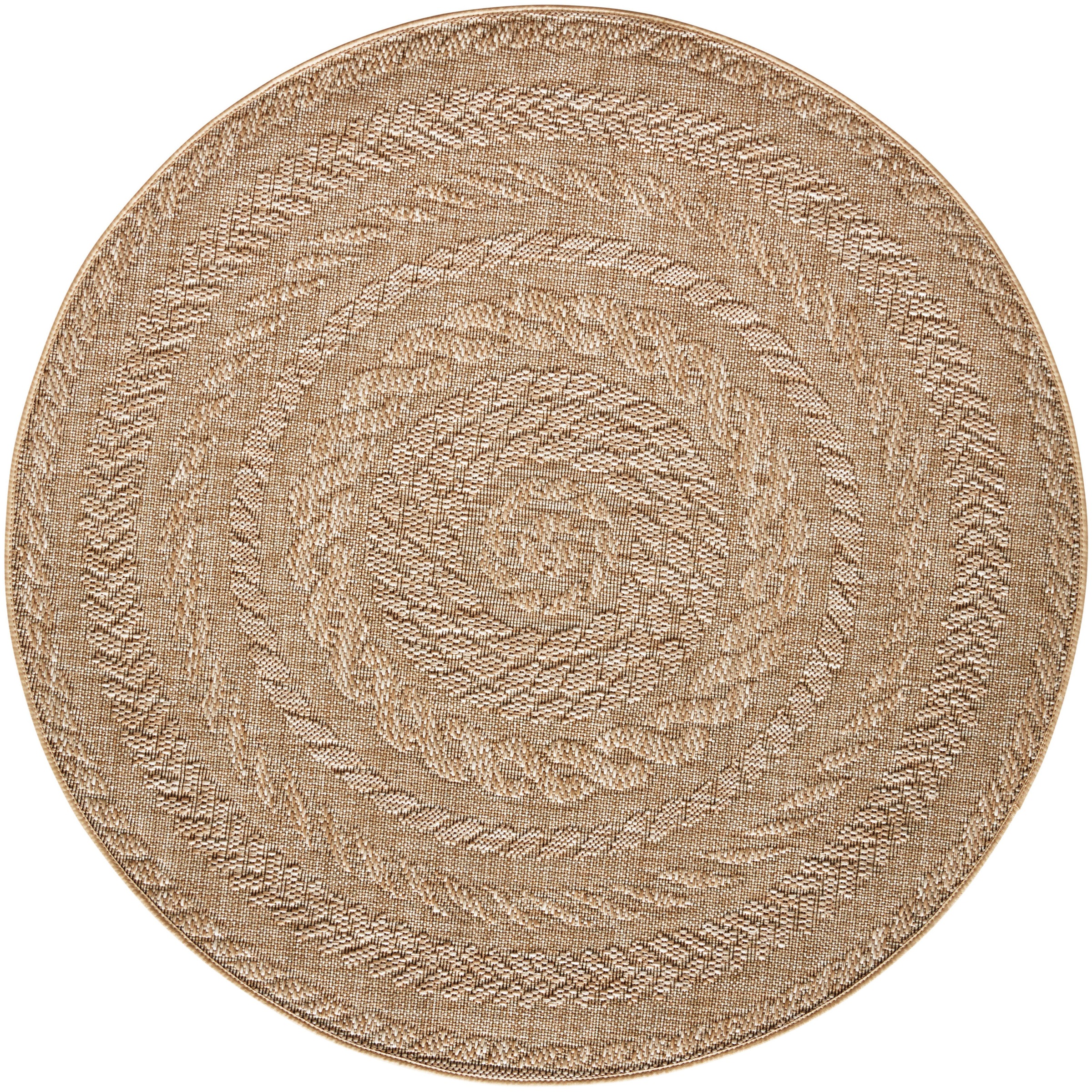 NORTHRUGS Teppich »Almendro«, rund, 6 mm Höhe, Sisal Optik, Robust, Pflegel günstig online kaufen