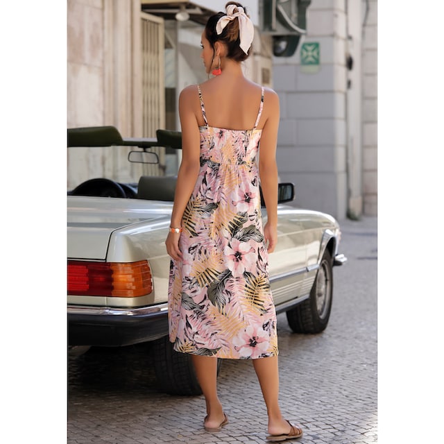 LASCANA Sommerkleid, aus Leinenmix online bestellen