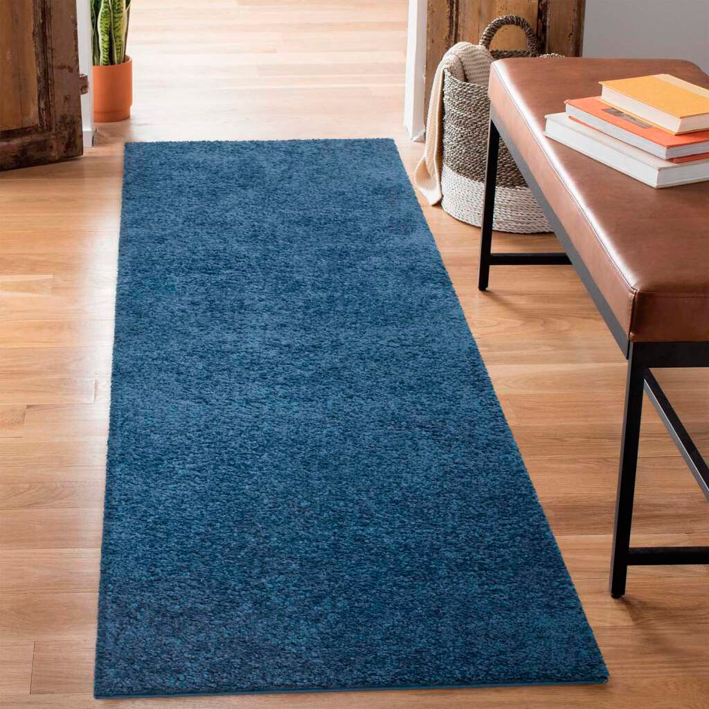 Carpet City Hochflor-Teppich »City Shaggy«, rechteckig, 30 mm Höhe, Auch als Läufer, Langflor, Uni, Shaggy, flauschig-weich