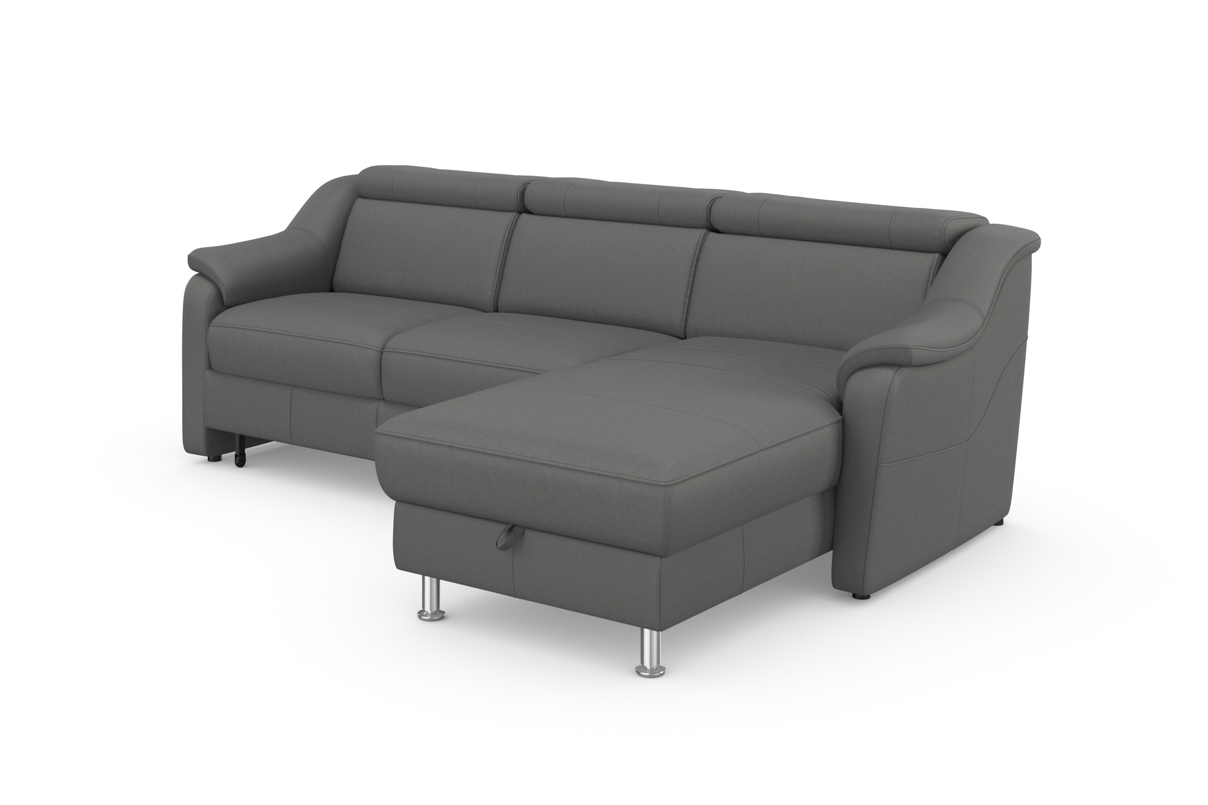 sit&more Ecksofa »Freetown L-Form«, inklusive Kopfteilverstellung und komfortablem Federkern