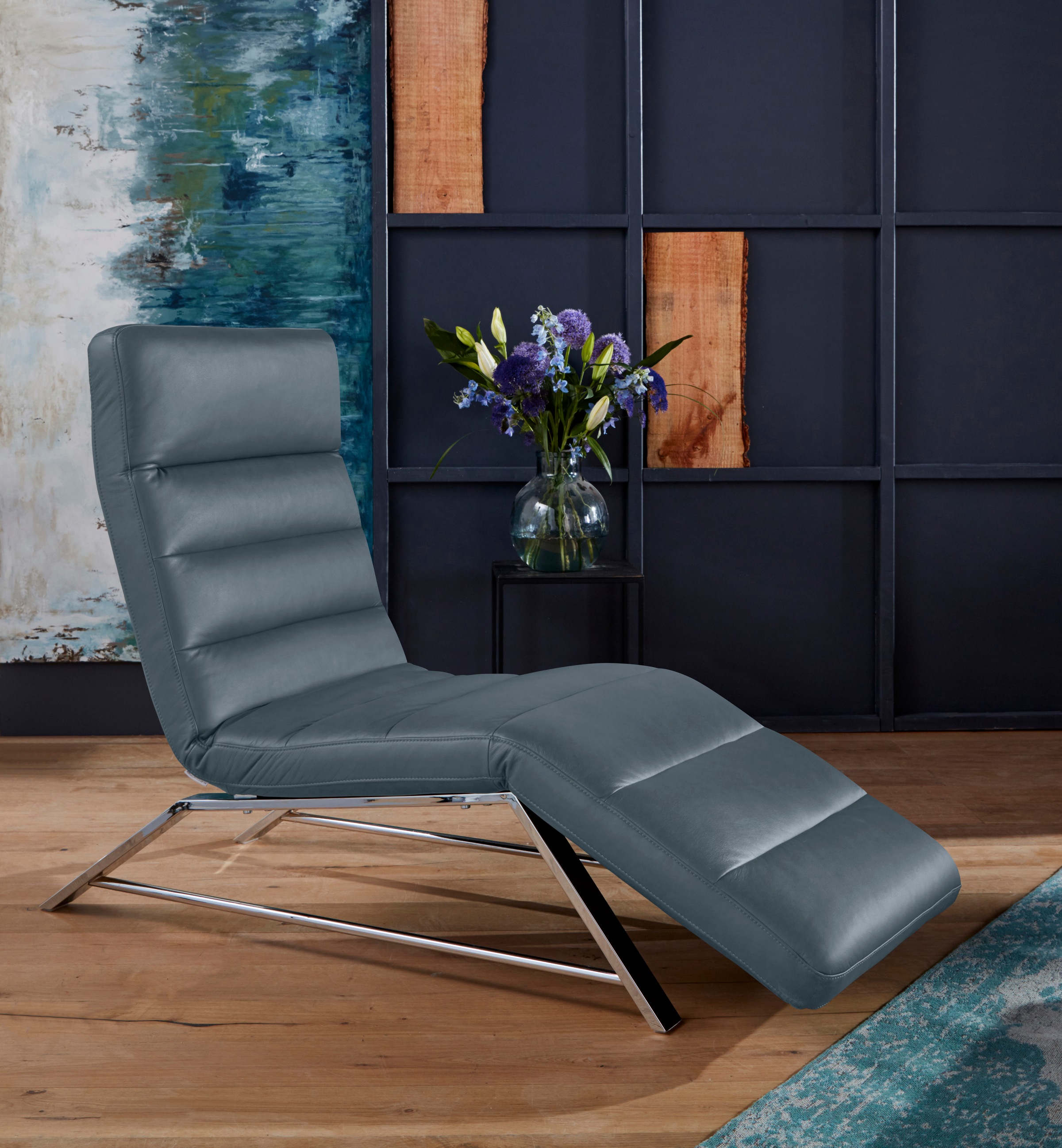 W.SCHILLIG Relaxliege »daily dreams«, Funktionsliege wahlweise mit Motor, Gestell Chrom, Breite 65 cm