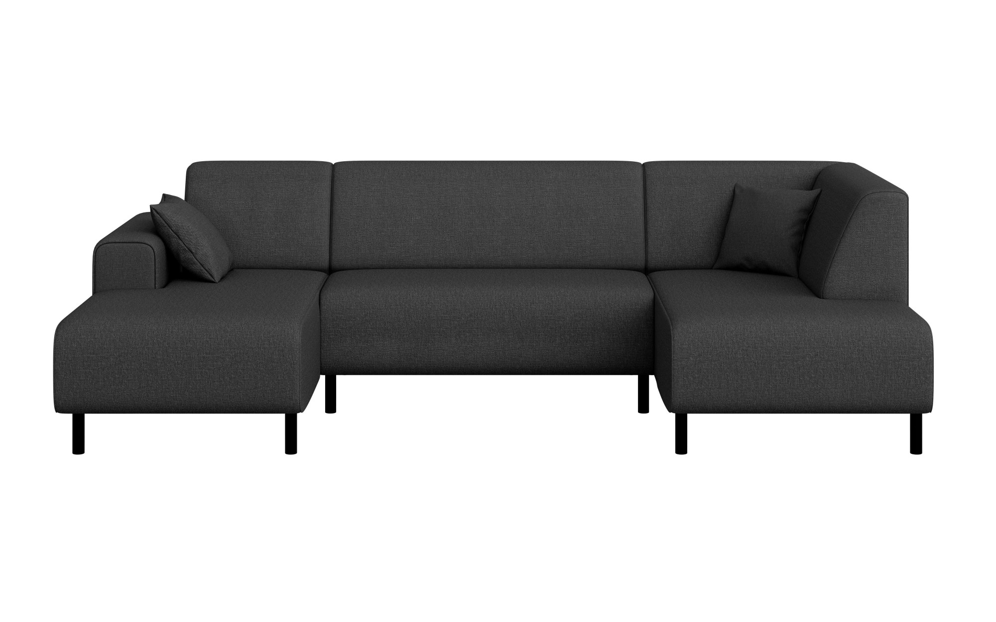 Home affaire Wohnlandschaft »ARROS U-Form mit Wellenunterfederung, Maße B/T/H: 300/163/81 cm«, incl. Zierkissen, mit Recamiere links/rechts bestellbar, auch in Cord