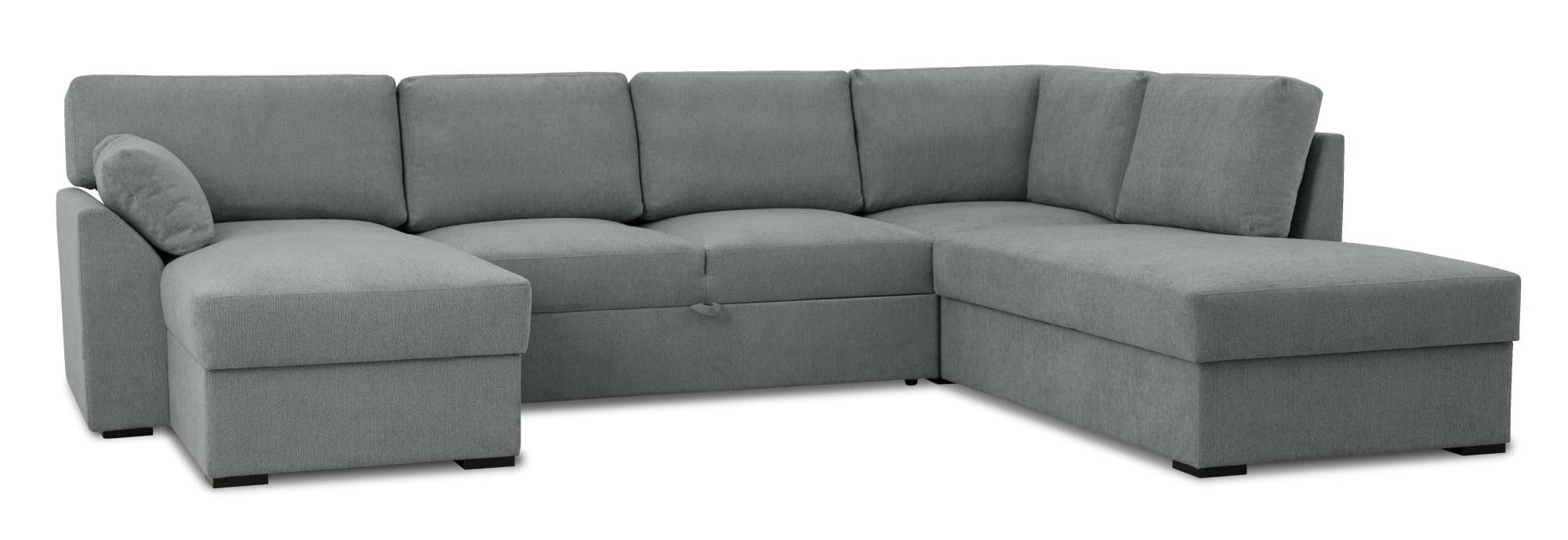 Home affaire Wohnlandschaft »Citry«, Breite 309 cm, Chenille, Bettfunktion, Bettkasten, U-Form