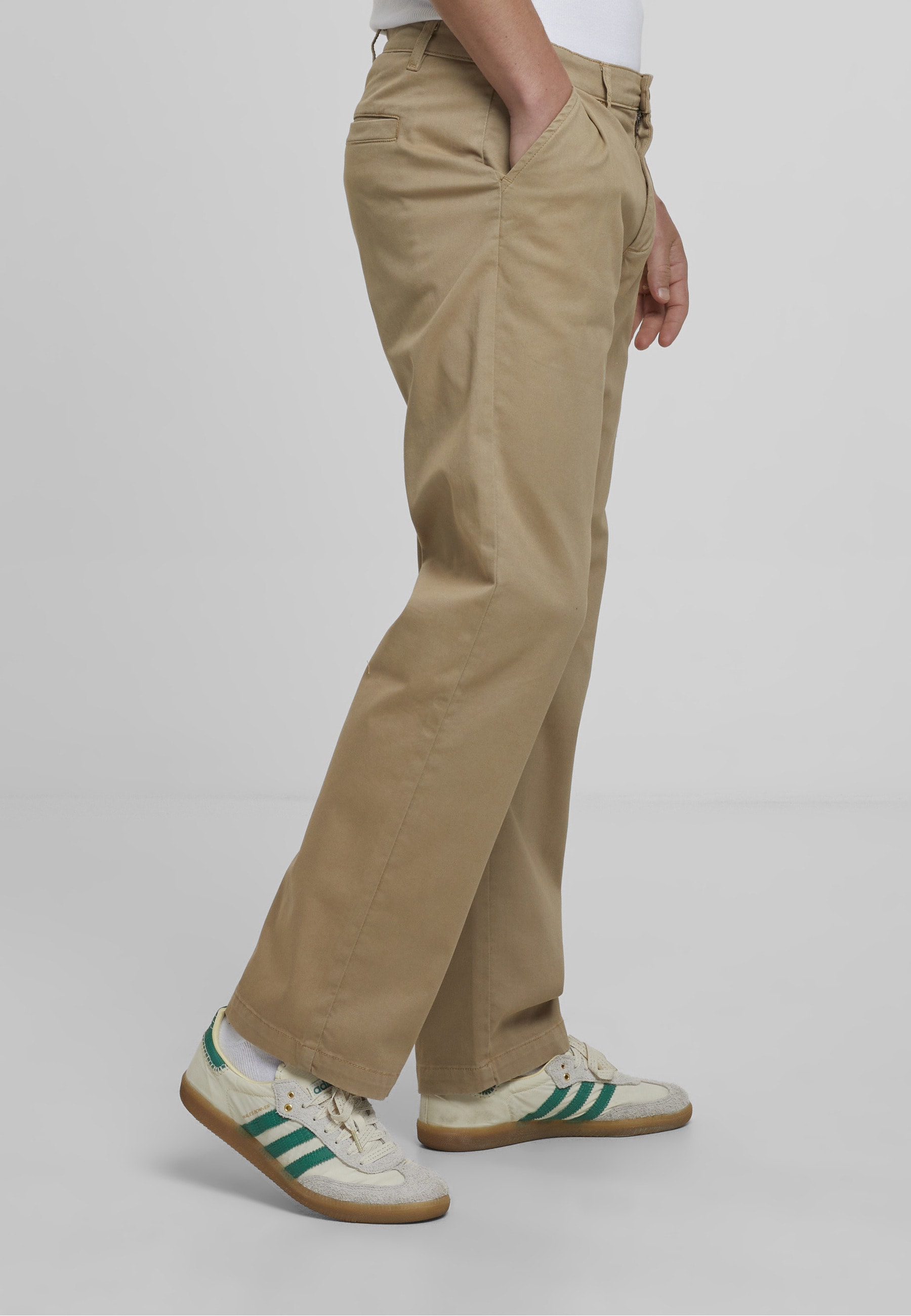 URBAN CLASSICS Stoffhose »Urban Classics Pleated Twill Pants«