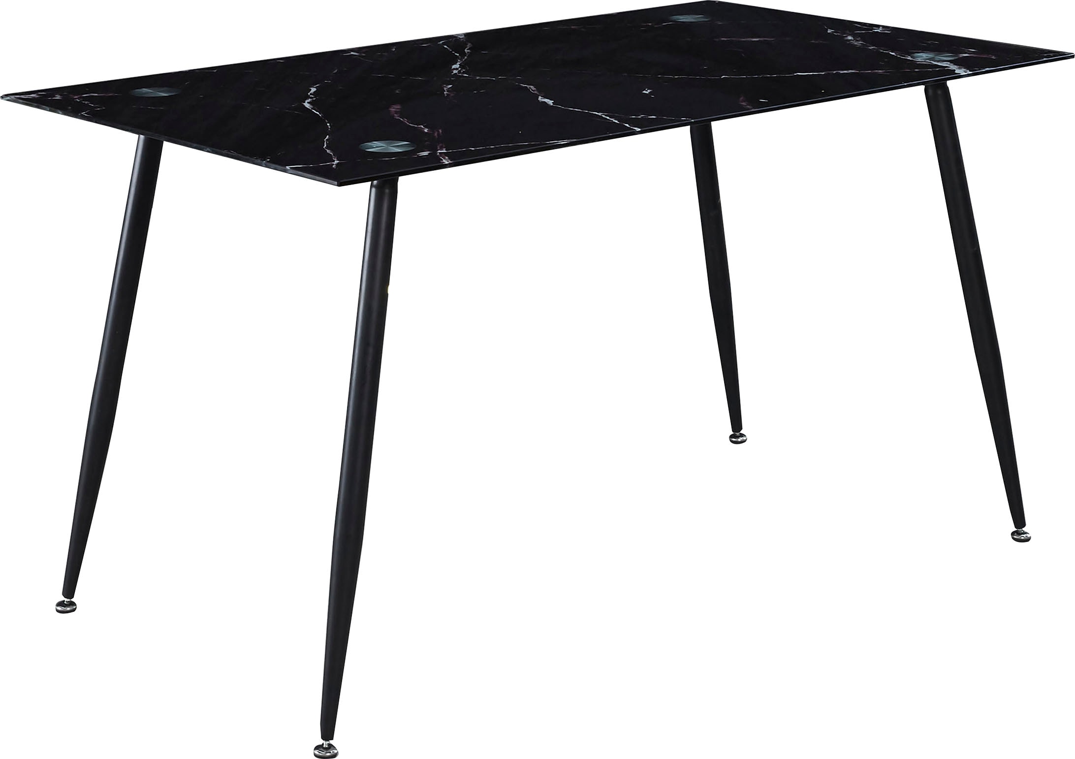 Home affaire Glastisch »Julia«, Breite 140 cm, in Marmor-Optik
