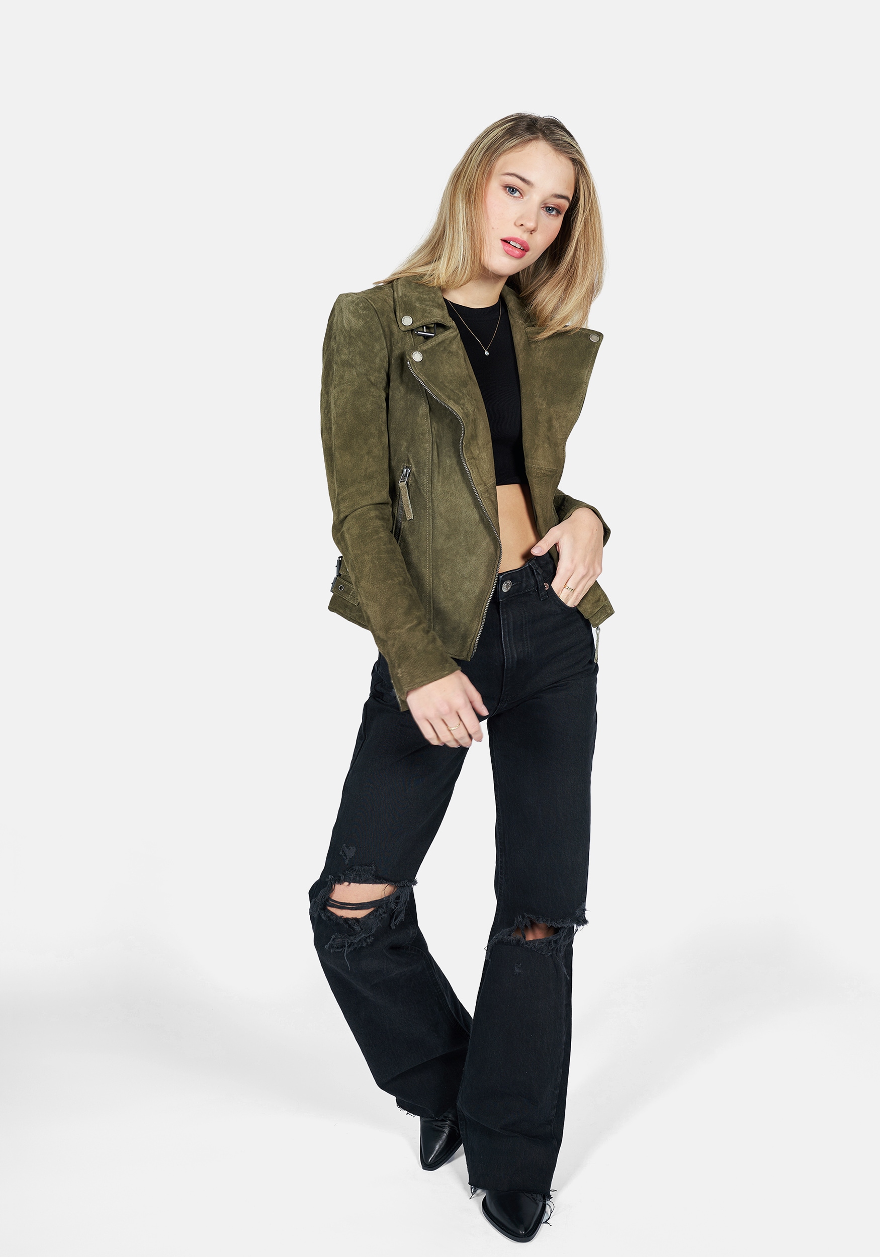 Freaky Nation Lederjacke »Taxi Driver-FN«