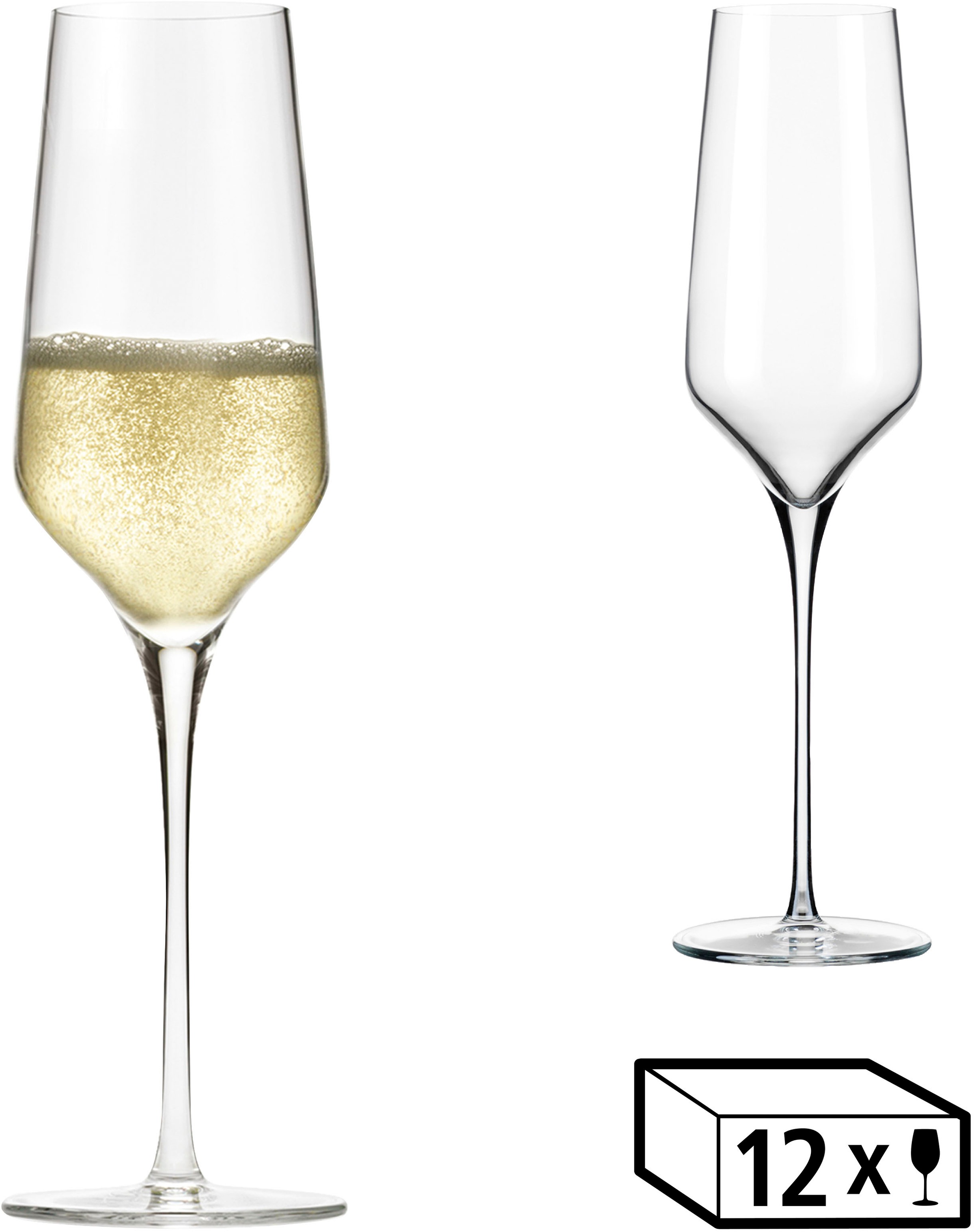 LIBBEY Sektglas »Libbey Gläser-Set -PRISM-, 12er Set« 244 ml, hochwertig ve günstig online kaufen