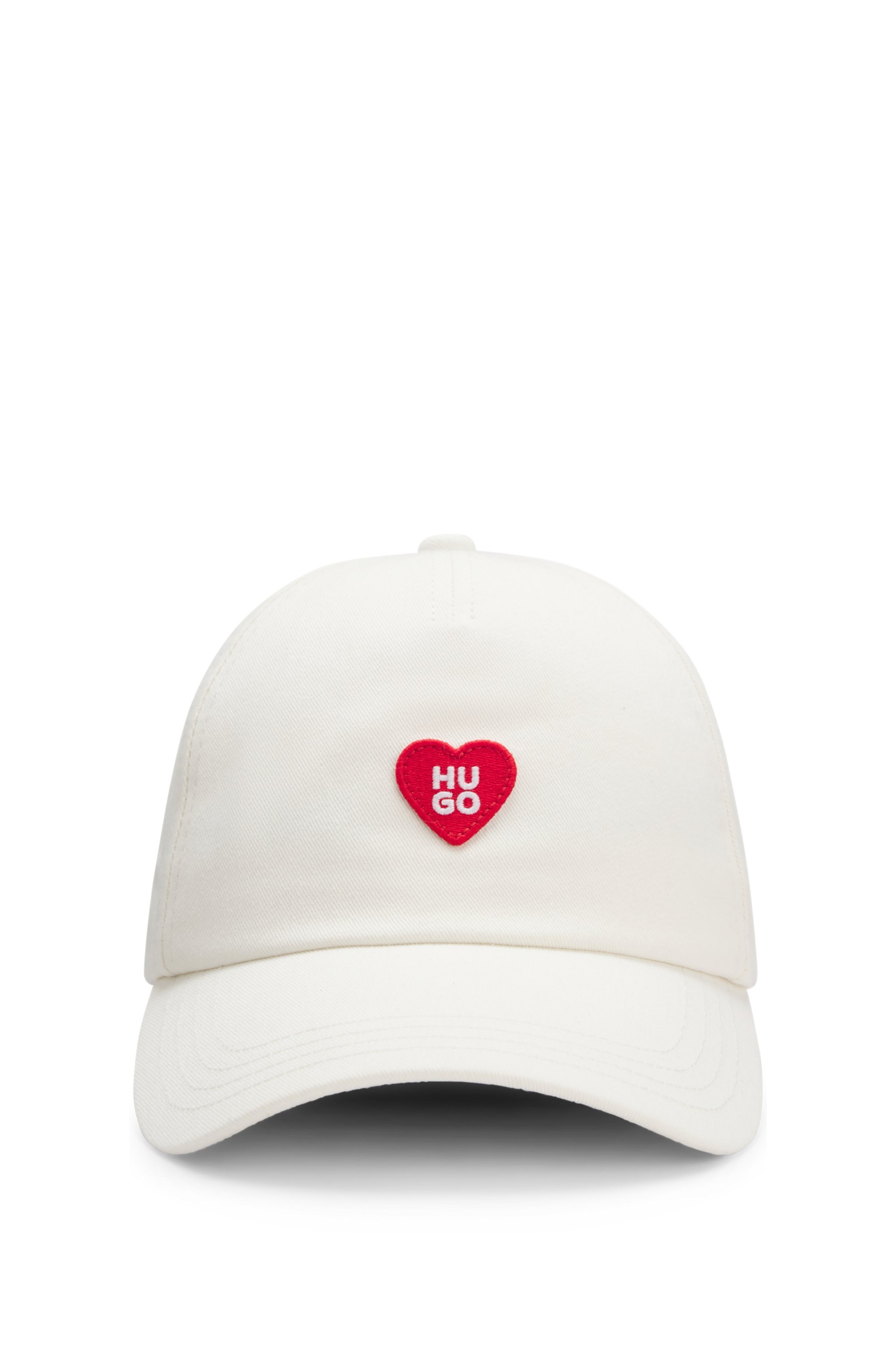 HUGO Baseball Cap »Cara Valentine« mit Aufnäher, Baumwoll-Twill