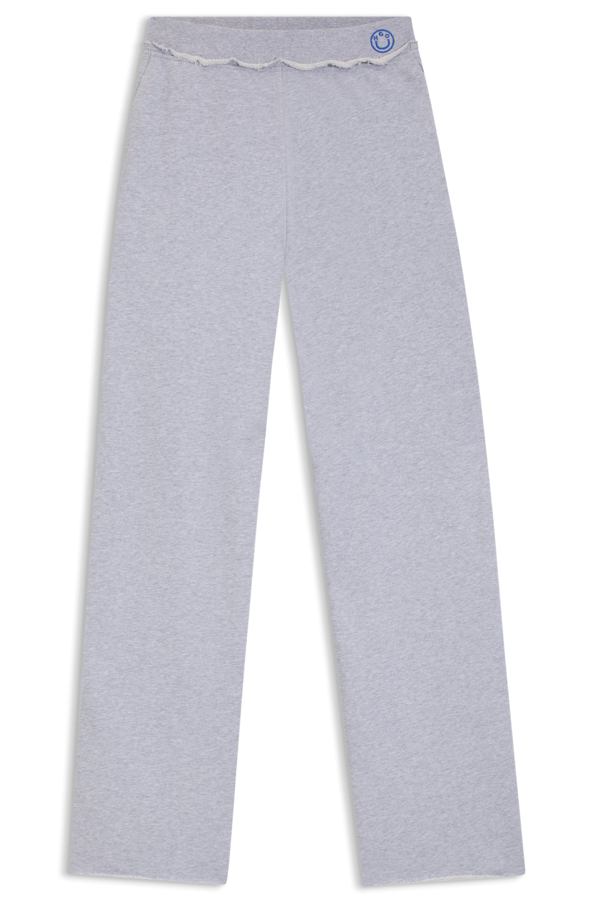 HUGO Blue Jogger Pants »Nuwaist«  mit Raw Cut Hem, weites Bein