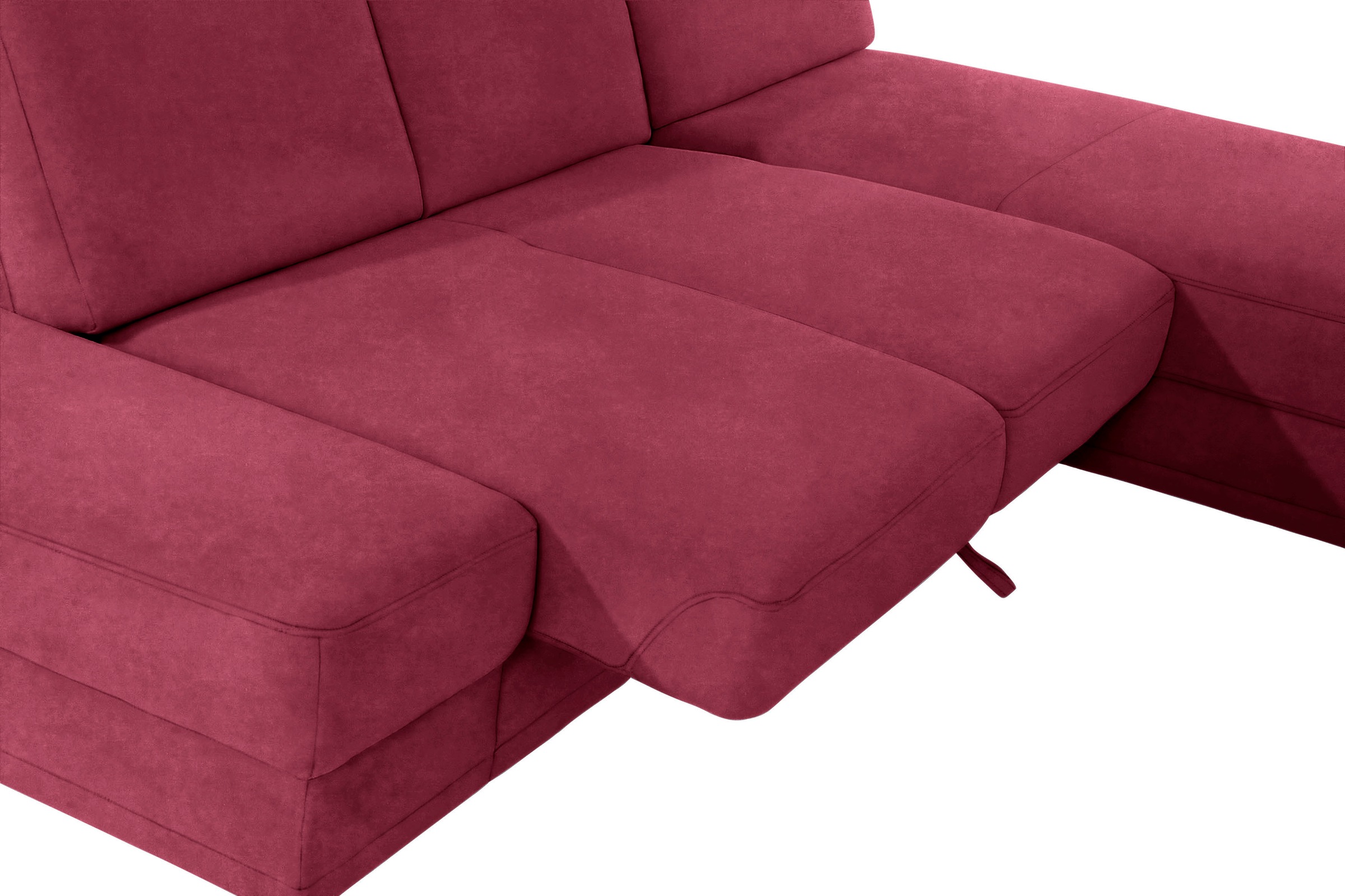 sit&more Ecksofa »Clio L-Form«, wahlweise mit Bettfunktion oder Vorziehsitz und Bettkasten, Federkern