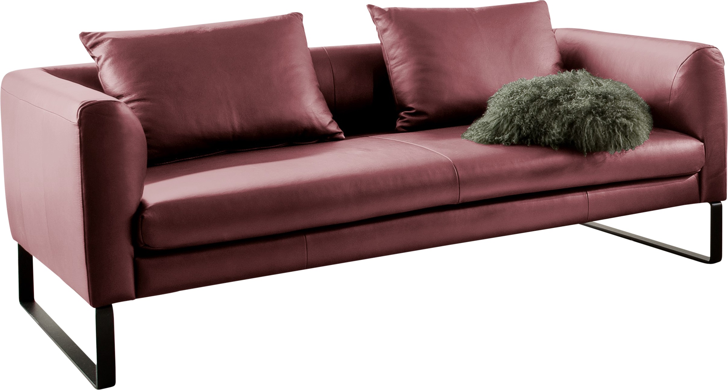 3C Candy 2,5-Sitzer »Avola elegantes Leder Sofa mit tollem Sitzkomfort, beq günstig online kaufen