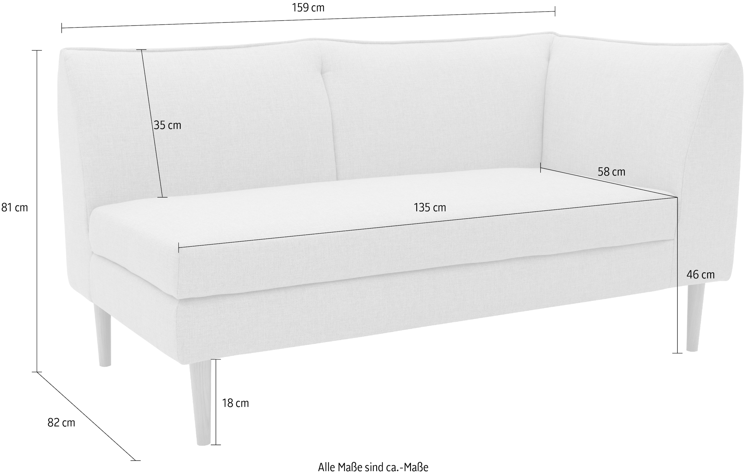 DOMO collection Sofa-Eckelement »Filho, individuell erweiterbar«, Polstermöbel für Terrasse, Garten und Balkon, speziell für Outdoor