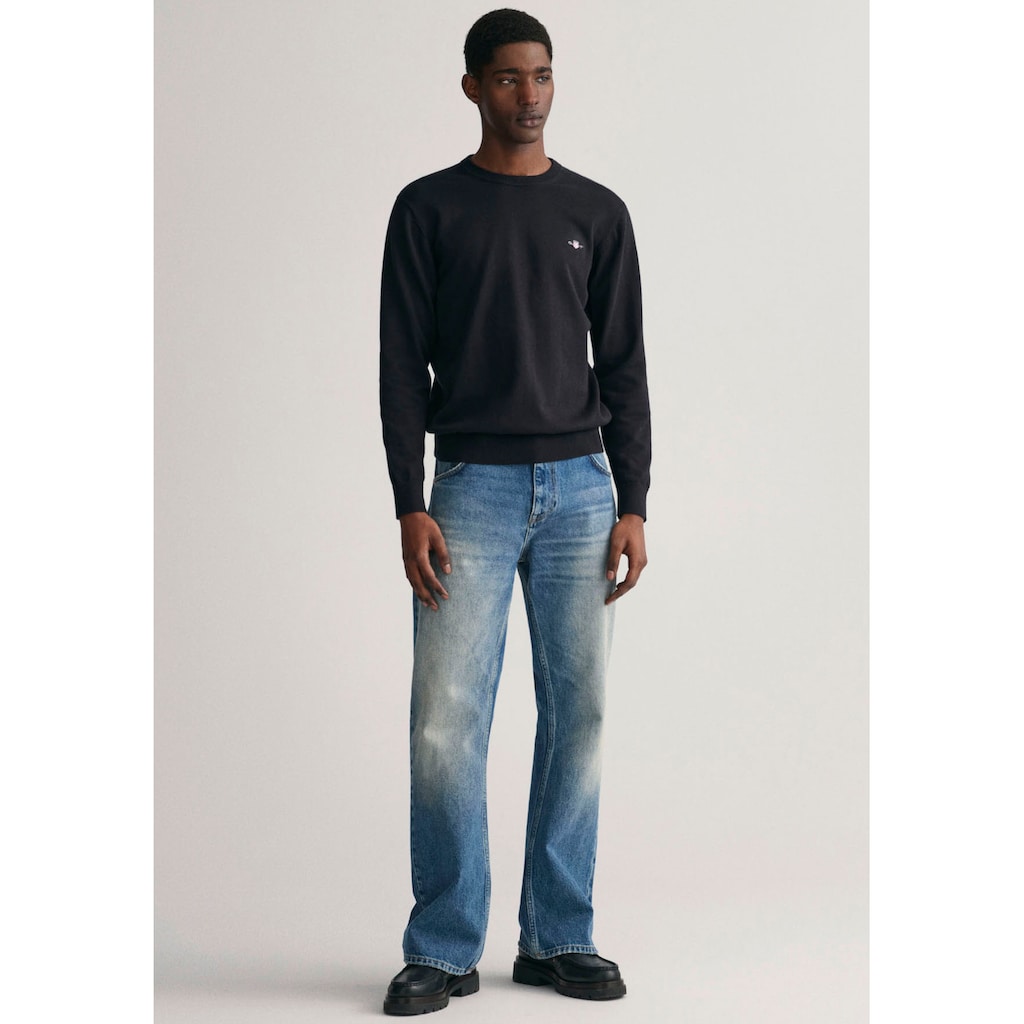 Gant Rundhalspullover »Classic Cotton C-Neck«