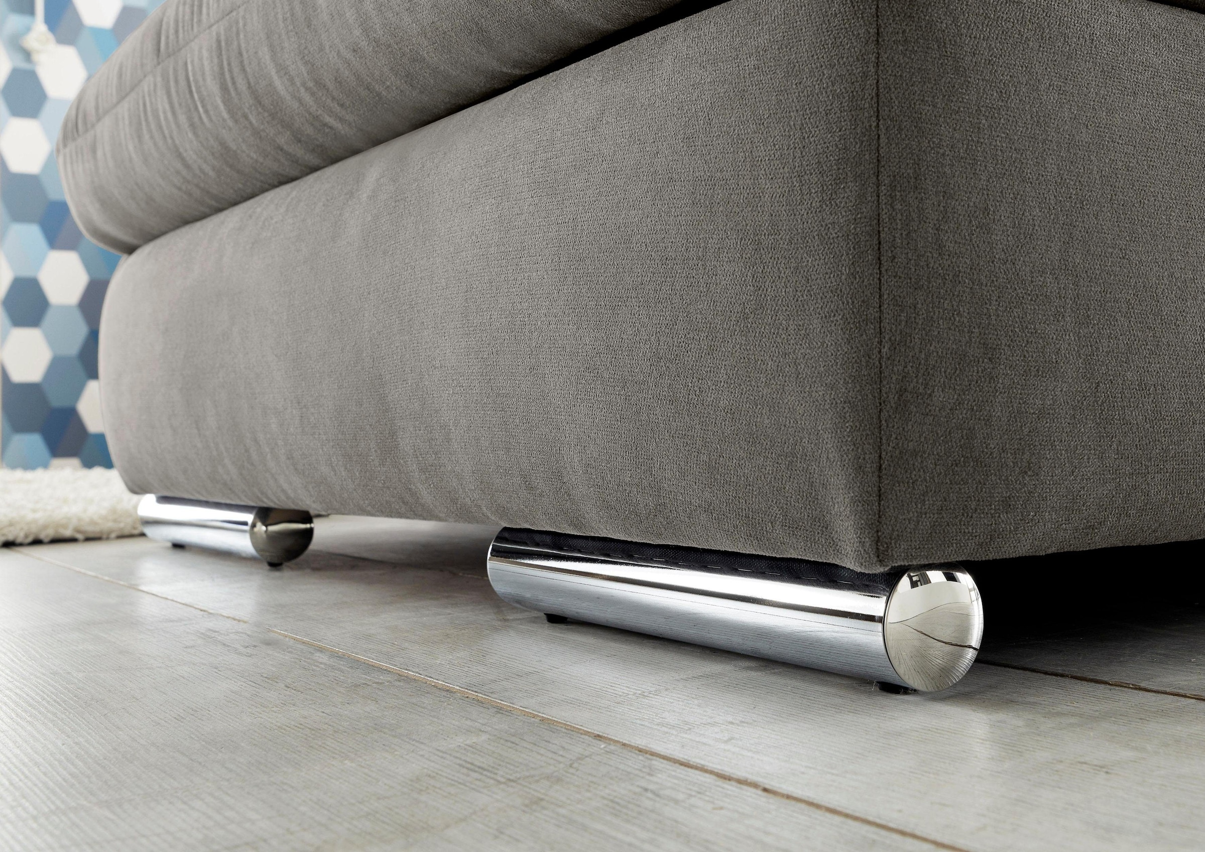 set one by Musterring Wohnlandschaft »SO 4100 komfortable Federkernunterfederung, inkl. Kopfteilverstellung« wahlweise Bettfunktion und Sitztiefenverstellung, U-Form