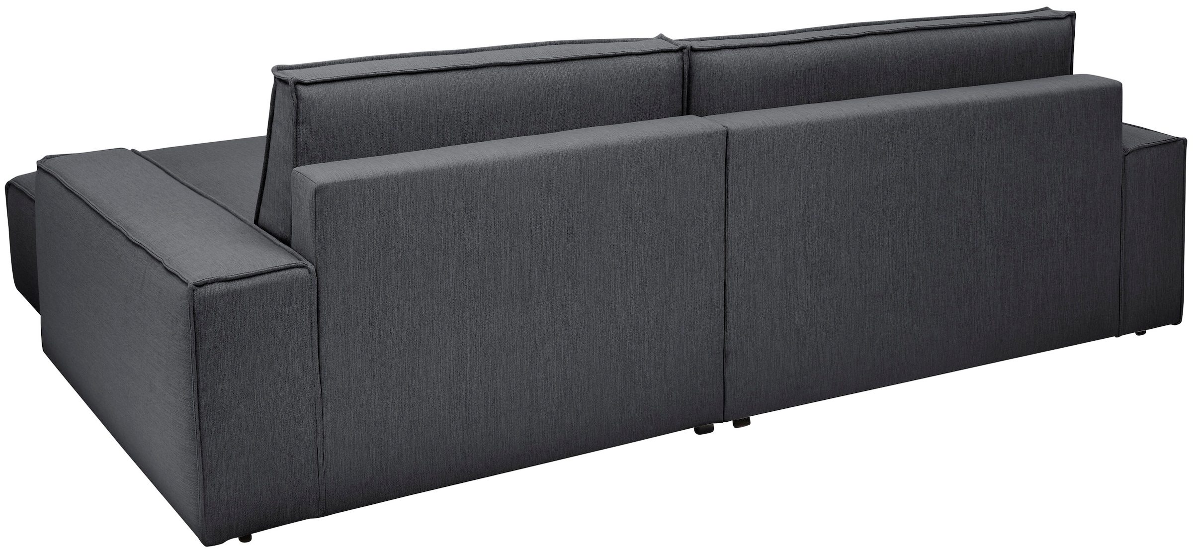 Home affaire Ecksofa »NEU: SHERWOODL XXL 284, Big-Sofa L-Form, tiefe Sitzfläche 95 cm, Cord,«, Leinenoptik, Recamiere rechts/links, auch als Schlafsofa stellbar