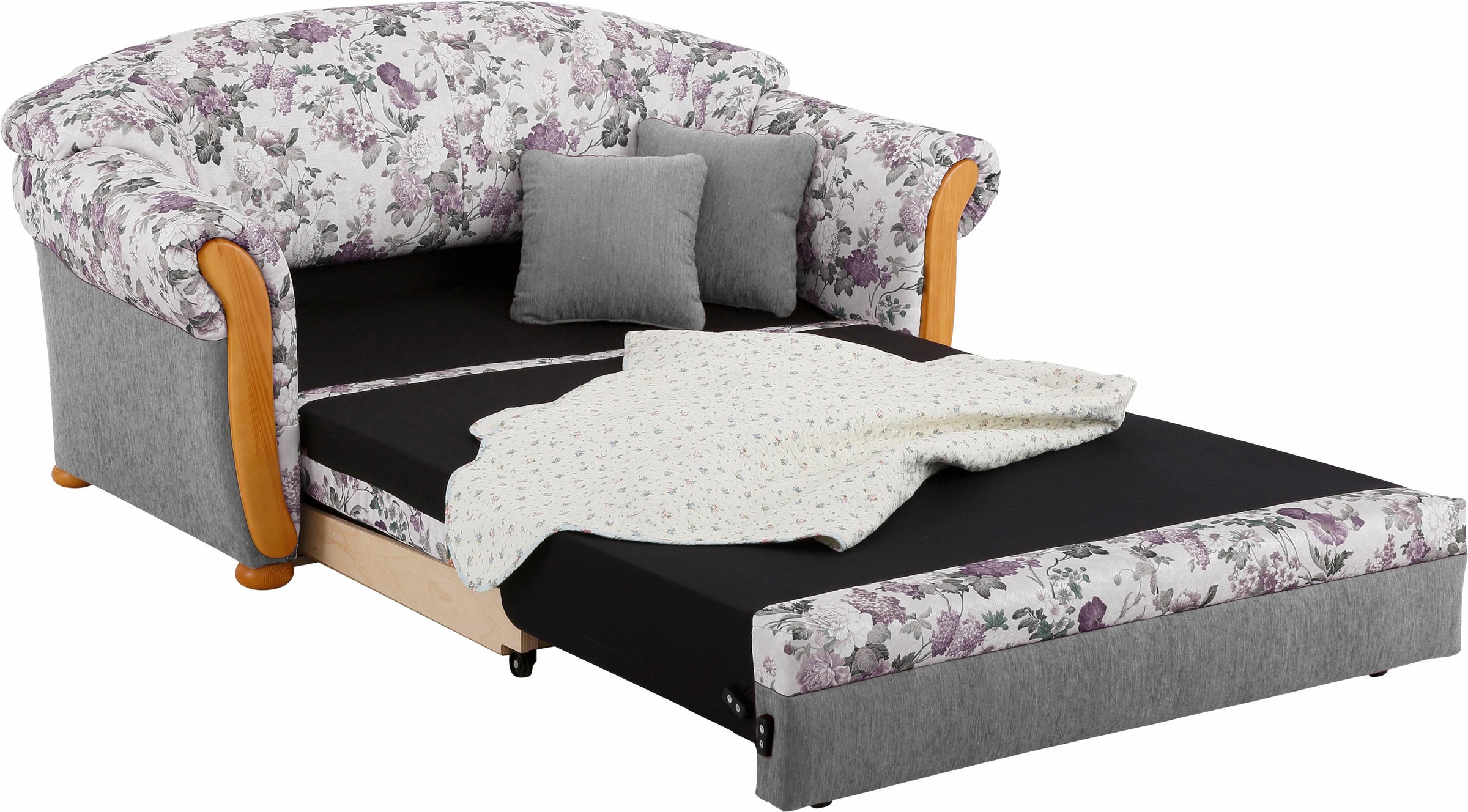 Home affaire 2-Sitzer »Milano, Schlafsofa im Landhaus-Stil, bequem, Liegefl günstig online kaufen