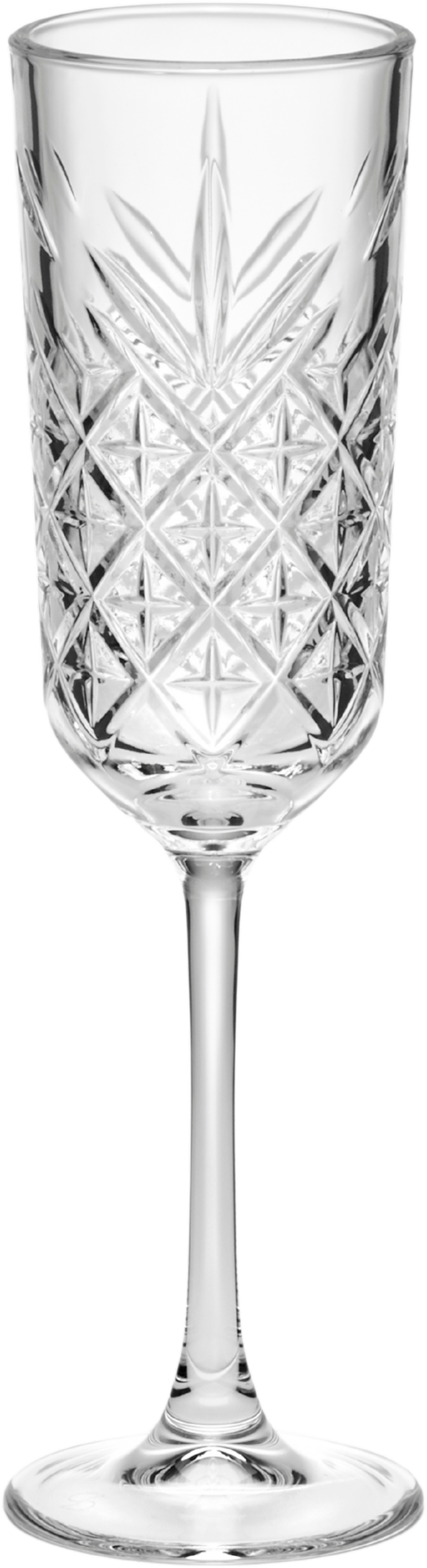 Pasabahce Sektglas »Timeless, 17,5 cl, 4 Stück«, (Set, 4 tlg.), Strukturglas, spülmaschinengeeignet