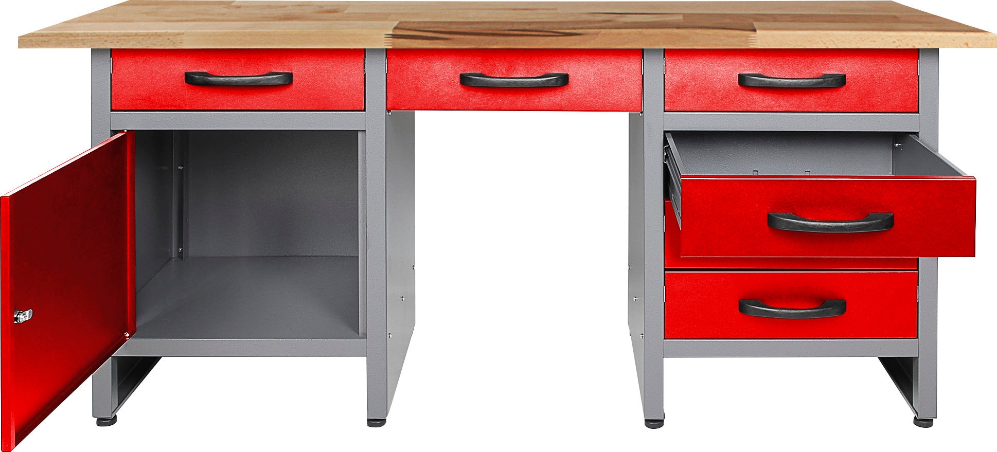 ONDIS24 Werkstatt-Set, 160 cm, mit LED